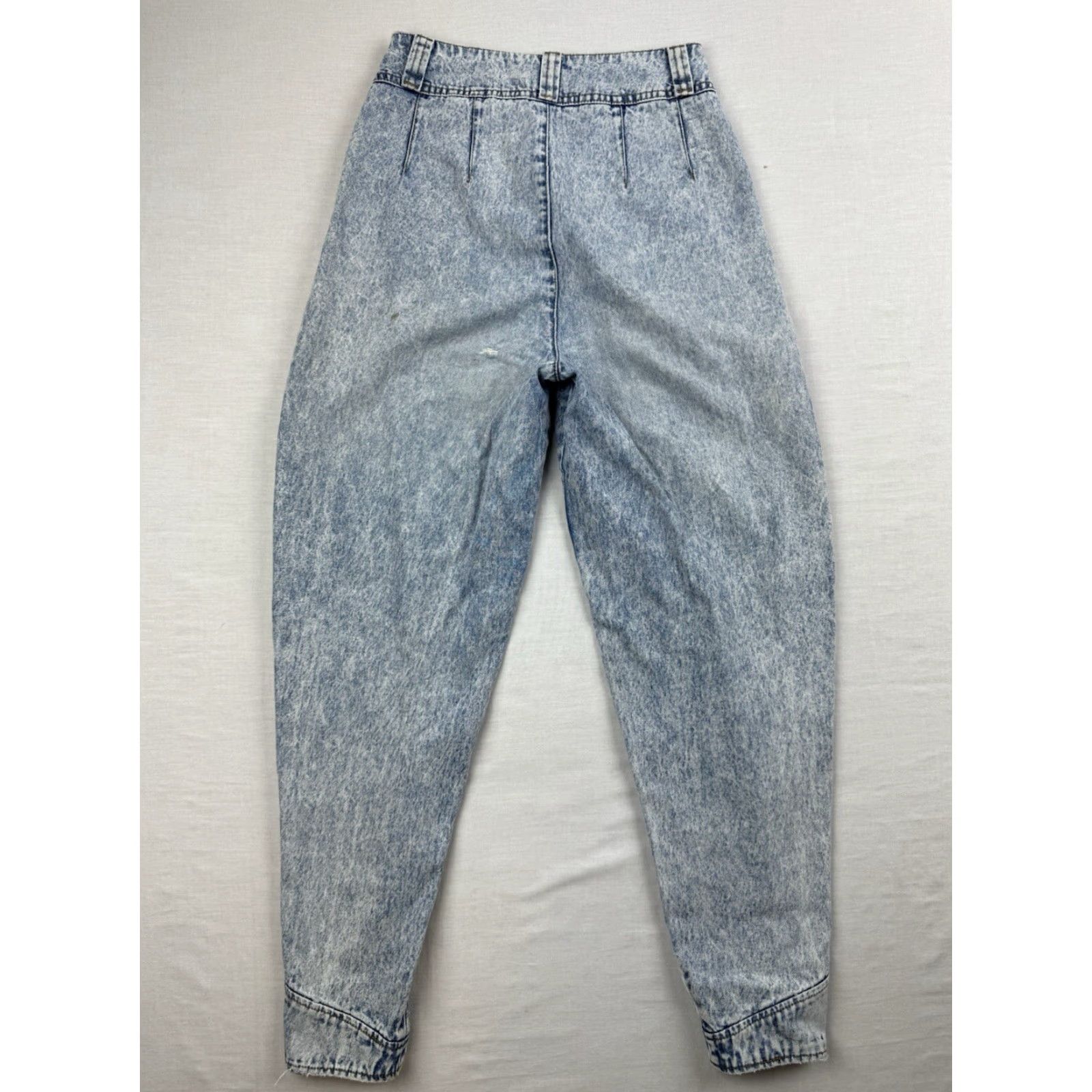 Vintage VINTAGE UNIONBAY JEANS WOMENS 3 BLUE HIGH WAIST HIPSTER PUNK 1980S SNAPS BUTTON Size 26" / US 2 / IT 38 - 2 Thumbnail