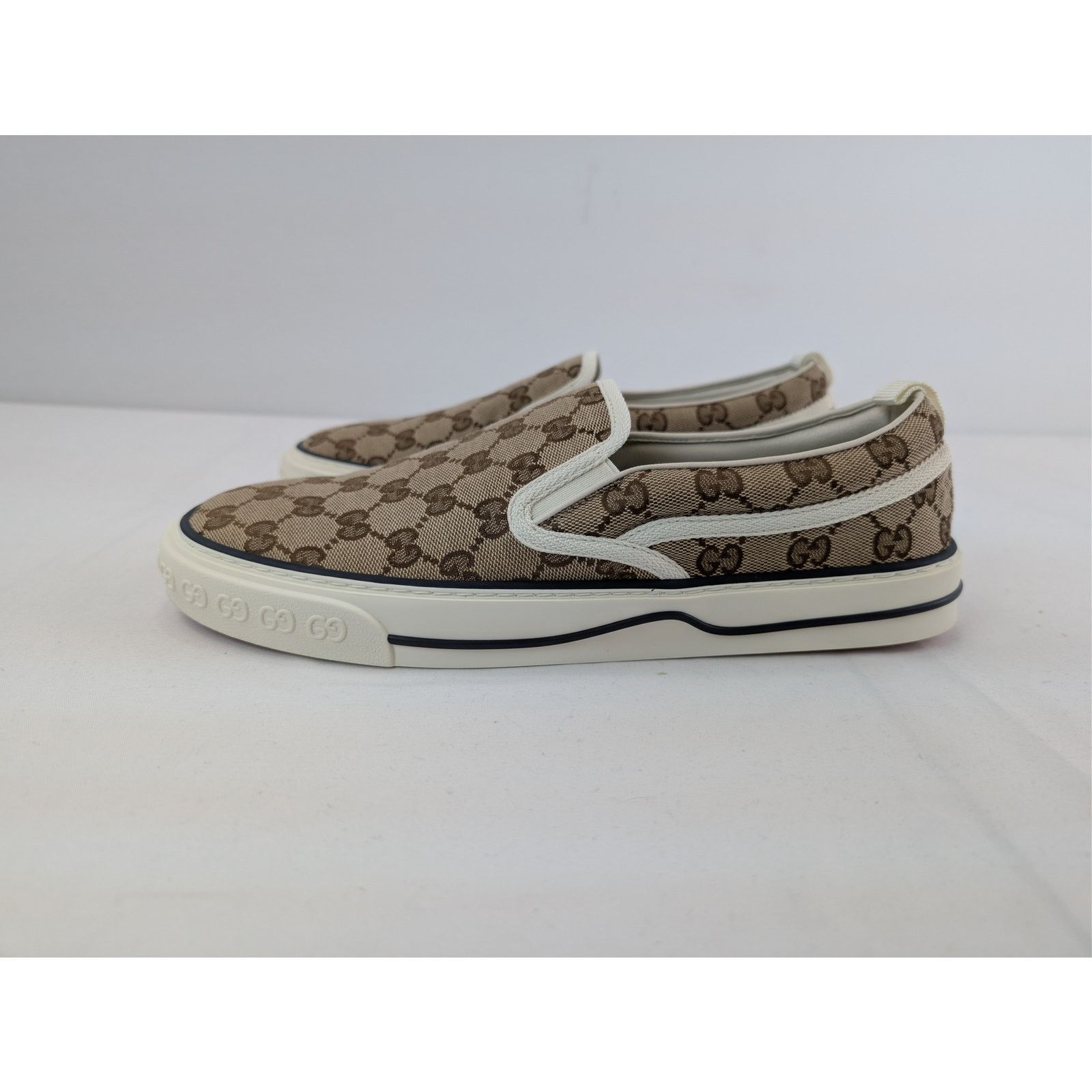 Gucci o1rshd1 Q:2 / Tennis 1977 Slip-On Sneakers in Beige Size US 12 / EU 45 - 10 Thumbnail