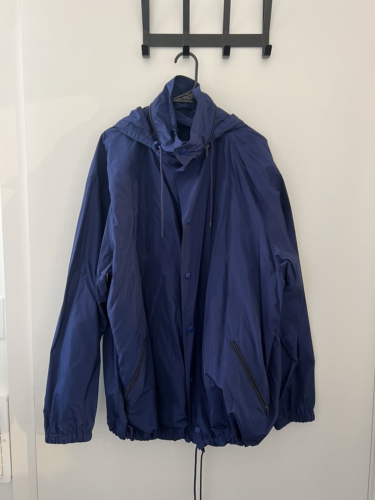 Balenciaga Balenciaga Navy Wind Breaker Size US M / EU 48-50 / 2 - 1 Thumbnail