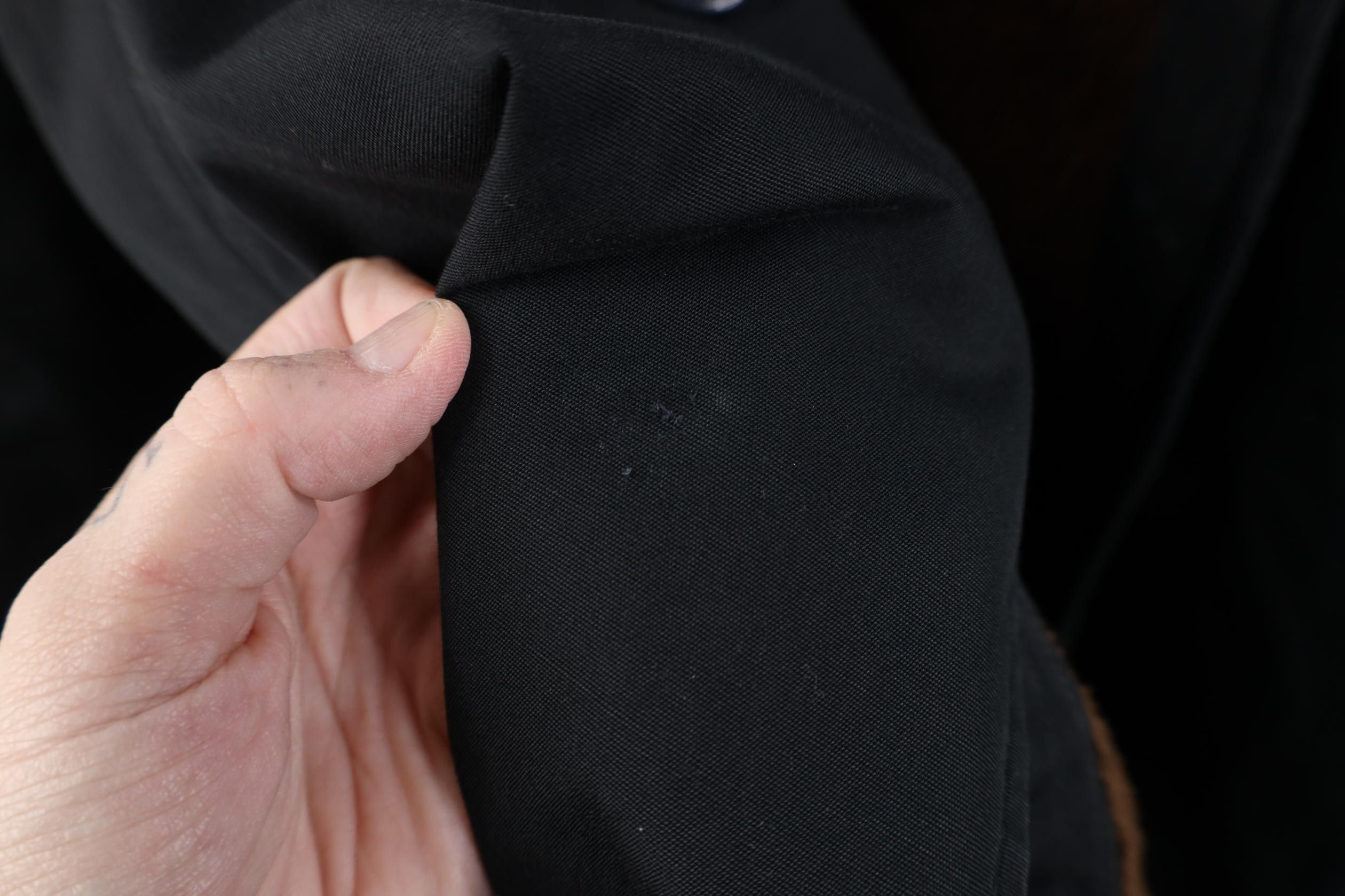 Vintage Vintage 50s 60s Lined Trench Coat Rain Jacket Black USA Size US L / EU 52-54 / 3 - 13 Thumbnail