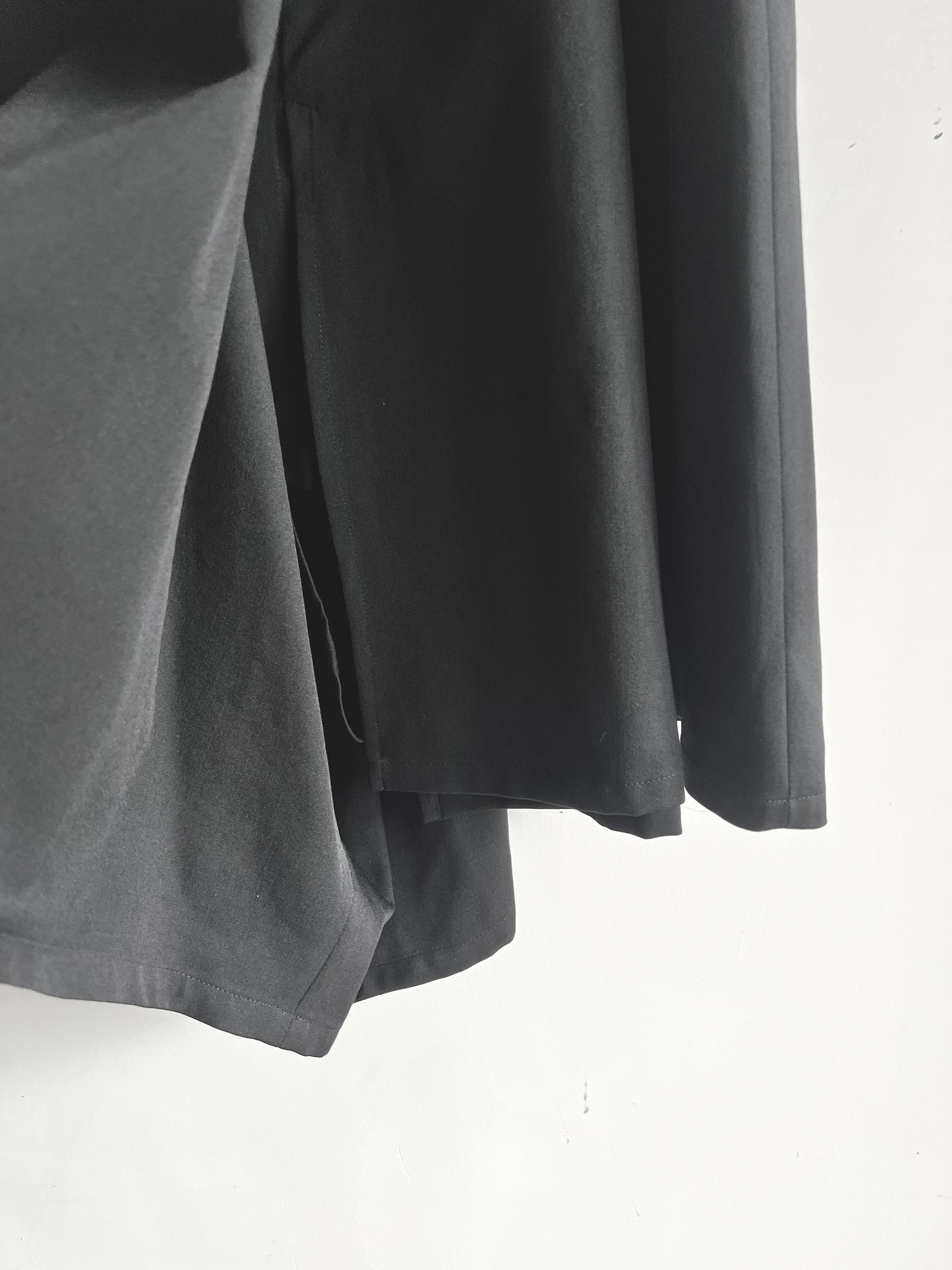 Yohji Yamamoto Y's Yohji Yamamoto - WOOL GABARDINE 2-WAY SKIRT WIDE PANTS Size 28" / US 6 / IT 42 - 5 Thumbnail