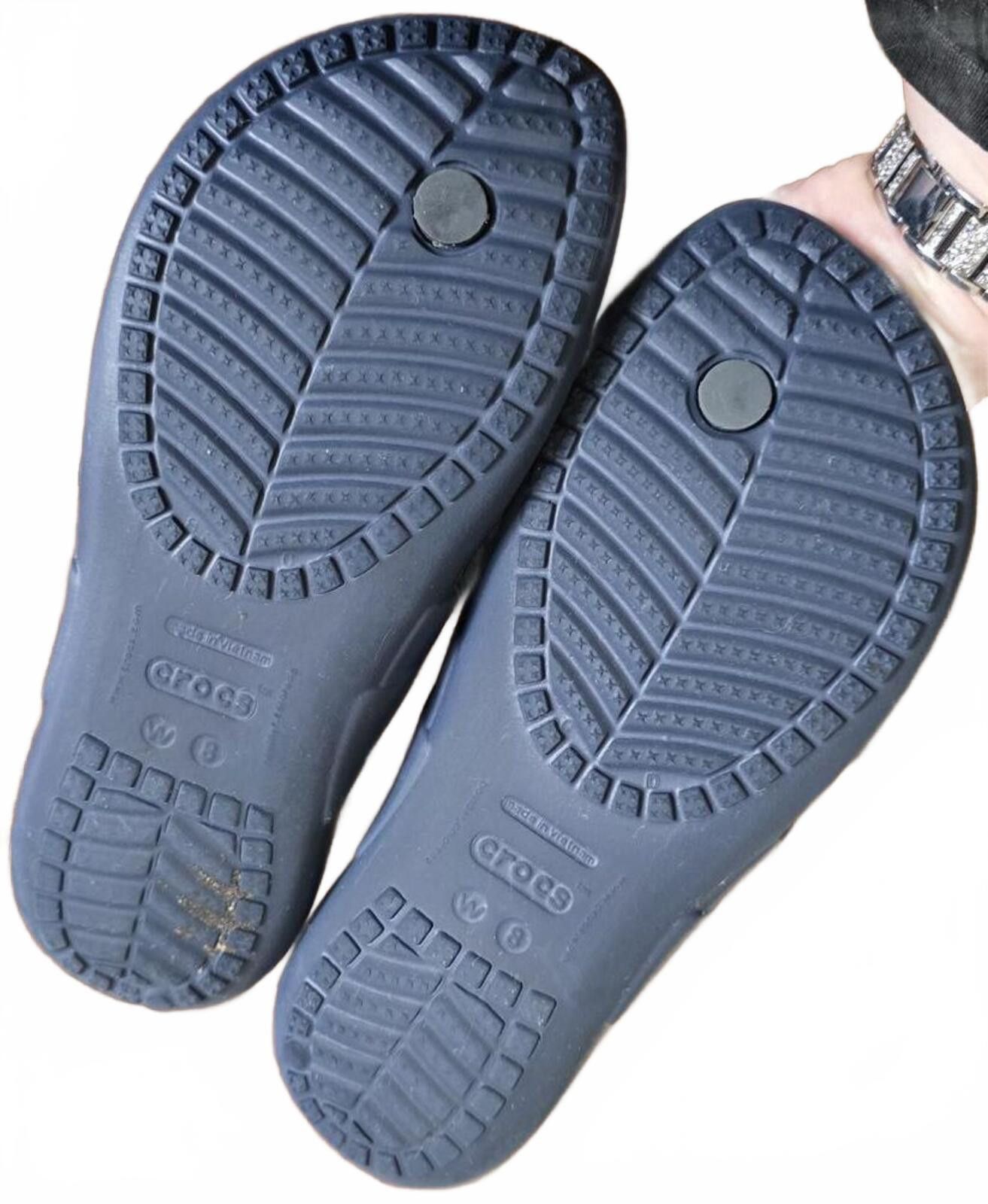 Crocs Crocs Kadee Navy Blue Classic Flip Flop Sandals Size 8 W 8 Size US 8 / IT 38 - 6 Thumbnail