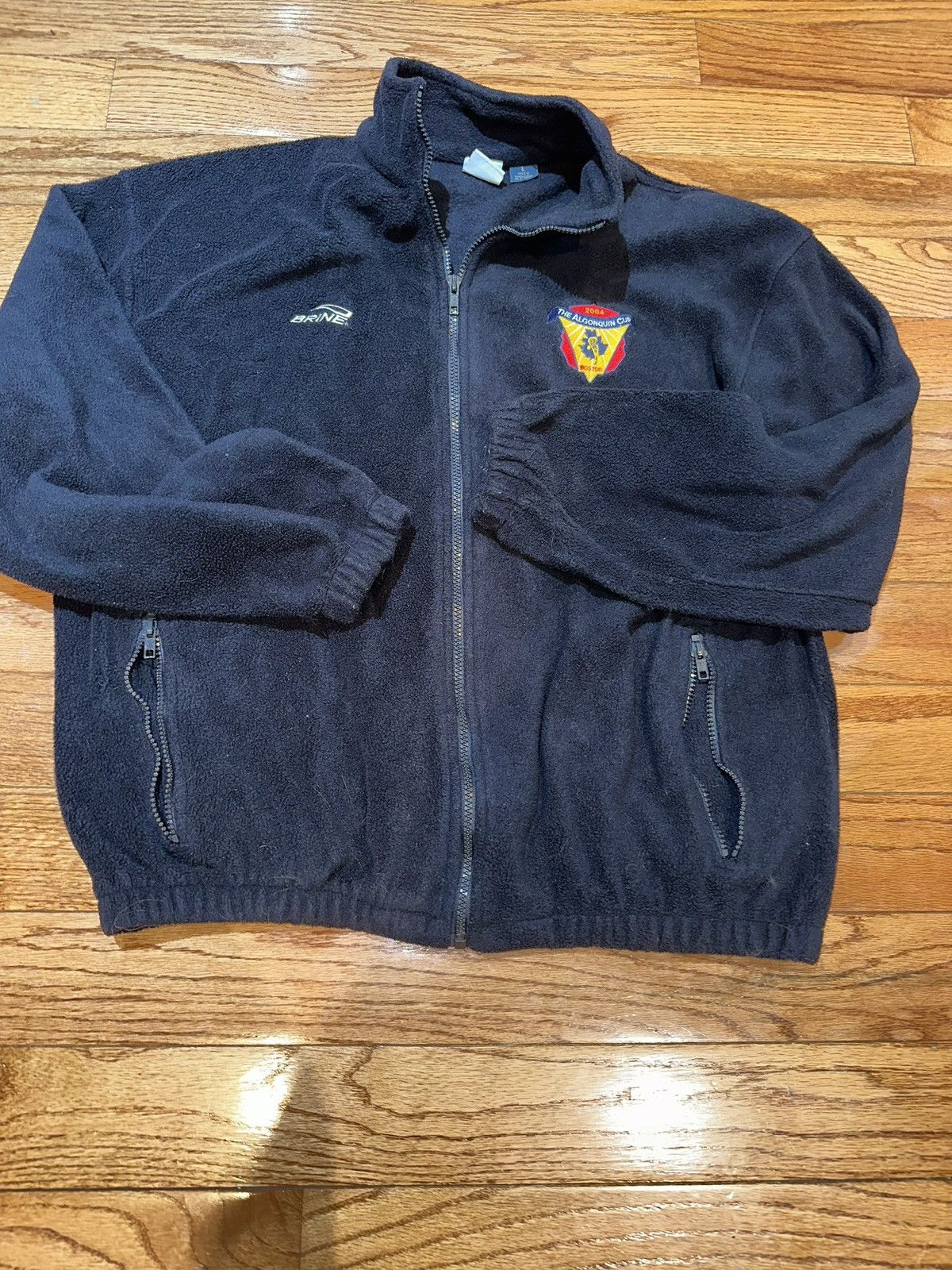 Vintage 2004 Brine Lacrosse Fleece Zip Up Jacket Size US L / EU 52-54 / 3 - 4 Thumbnail