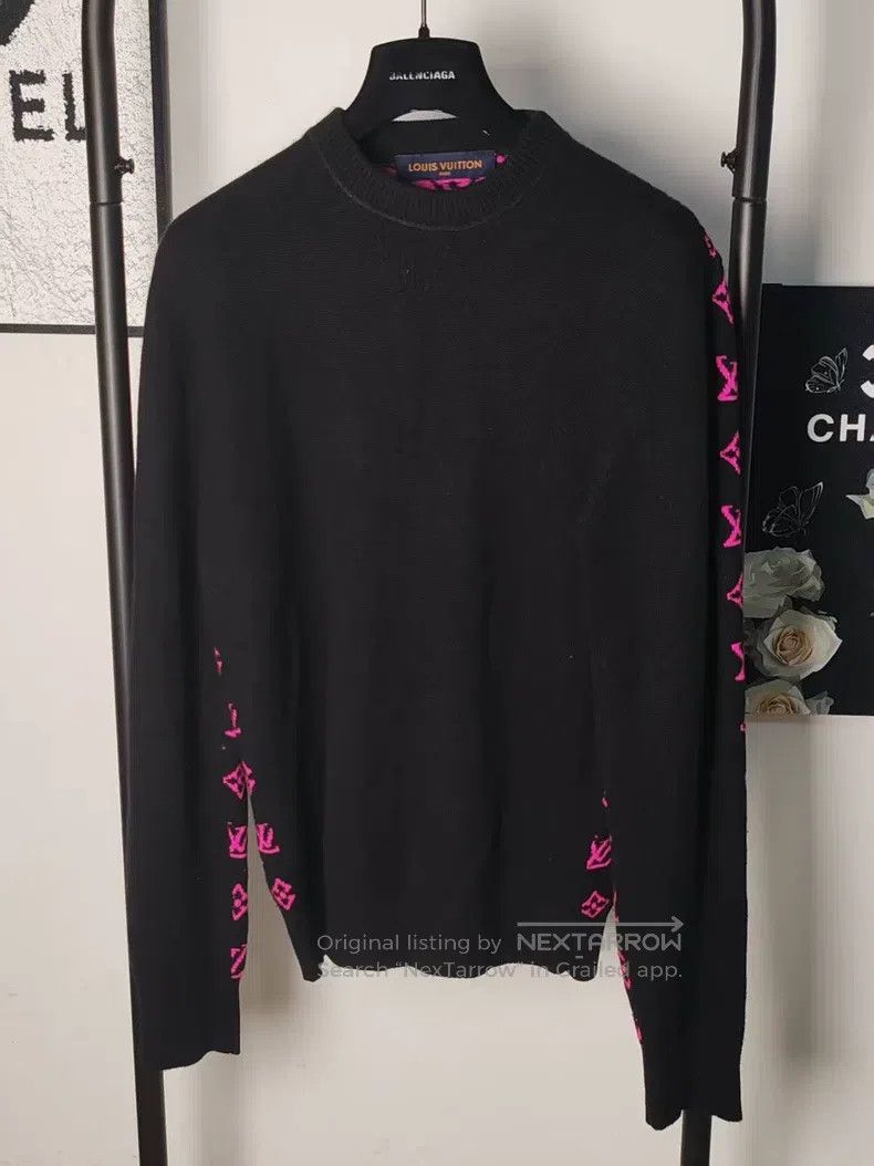 Louis Vuitton Louis Vuitton Full print knit sweatshirt Size US S / EU 44-46 / 1 - 1 Thumbnail