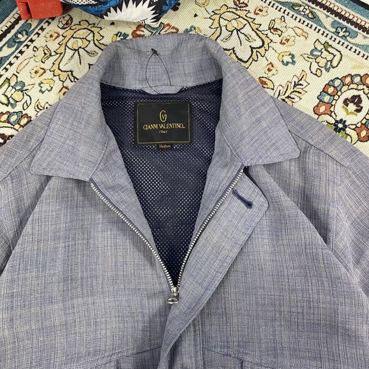 Gianni Valentino × Vintage Gianni Valentino Italy Flight Casual Jacket Size US M / EU 48-50 / 2 - 5 Thumbnail