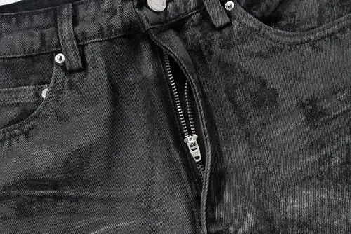 VIBE Heavyweight washed and waxed micro flare hombre baggy jeans Size US 30 / EU 46 - 5 Thumbnail