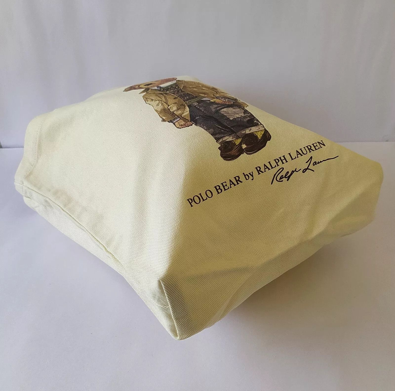 Polo Ralph Lauren Polo Ralph Lauren Polo Bear Cotton Canvas Tote Bag IFD 8042 Size ONE SIZE - 8 Thumbnail