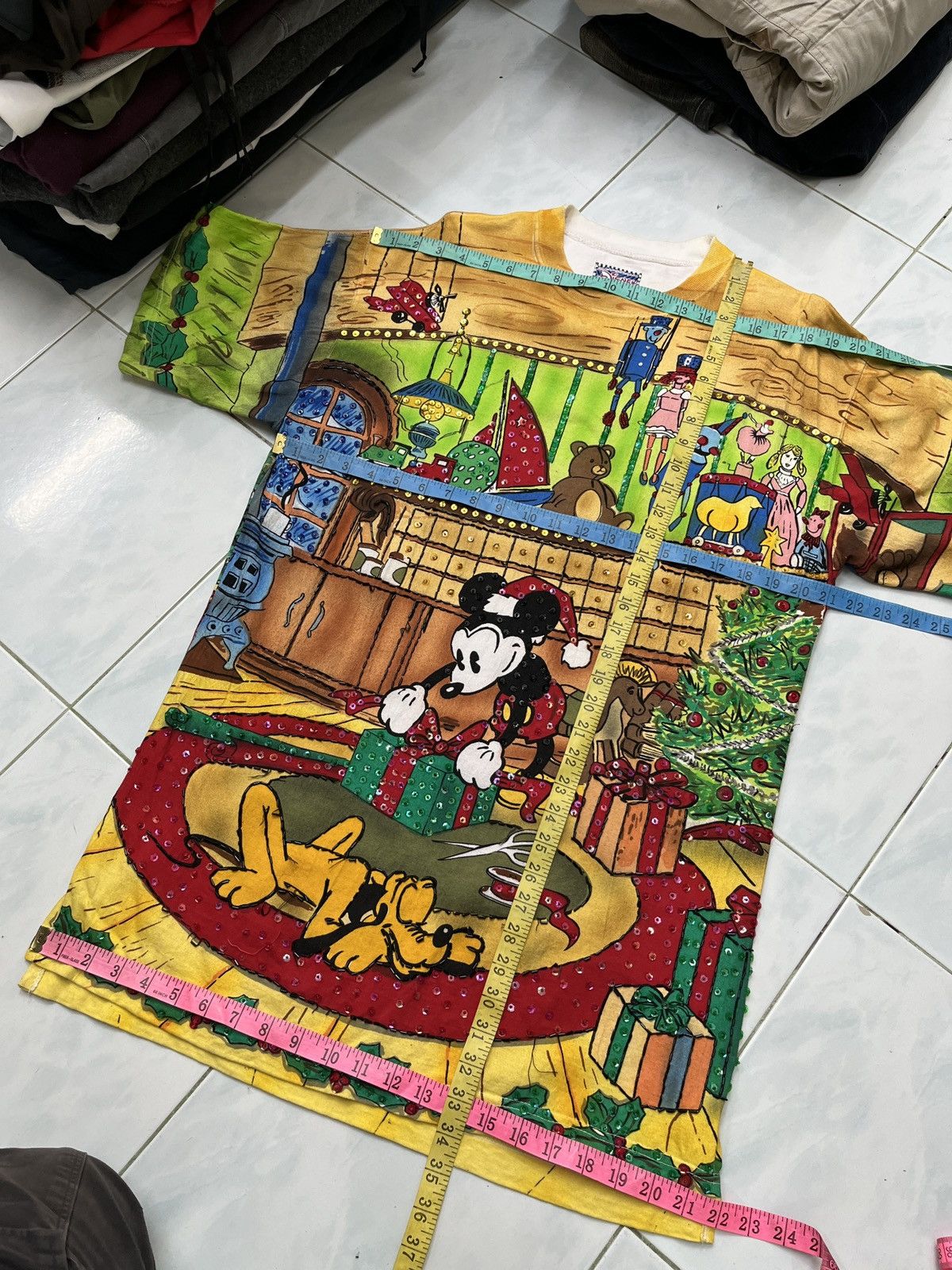 Disney × Mickey Mouse 🔥🔥🔥DISNEY MICKEY MOUSE EXCLUSIVELY BY JOUJOU FULL PRINT TEES Size L / US 10 / IT 46 - 14 Thumbnail