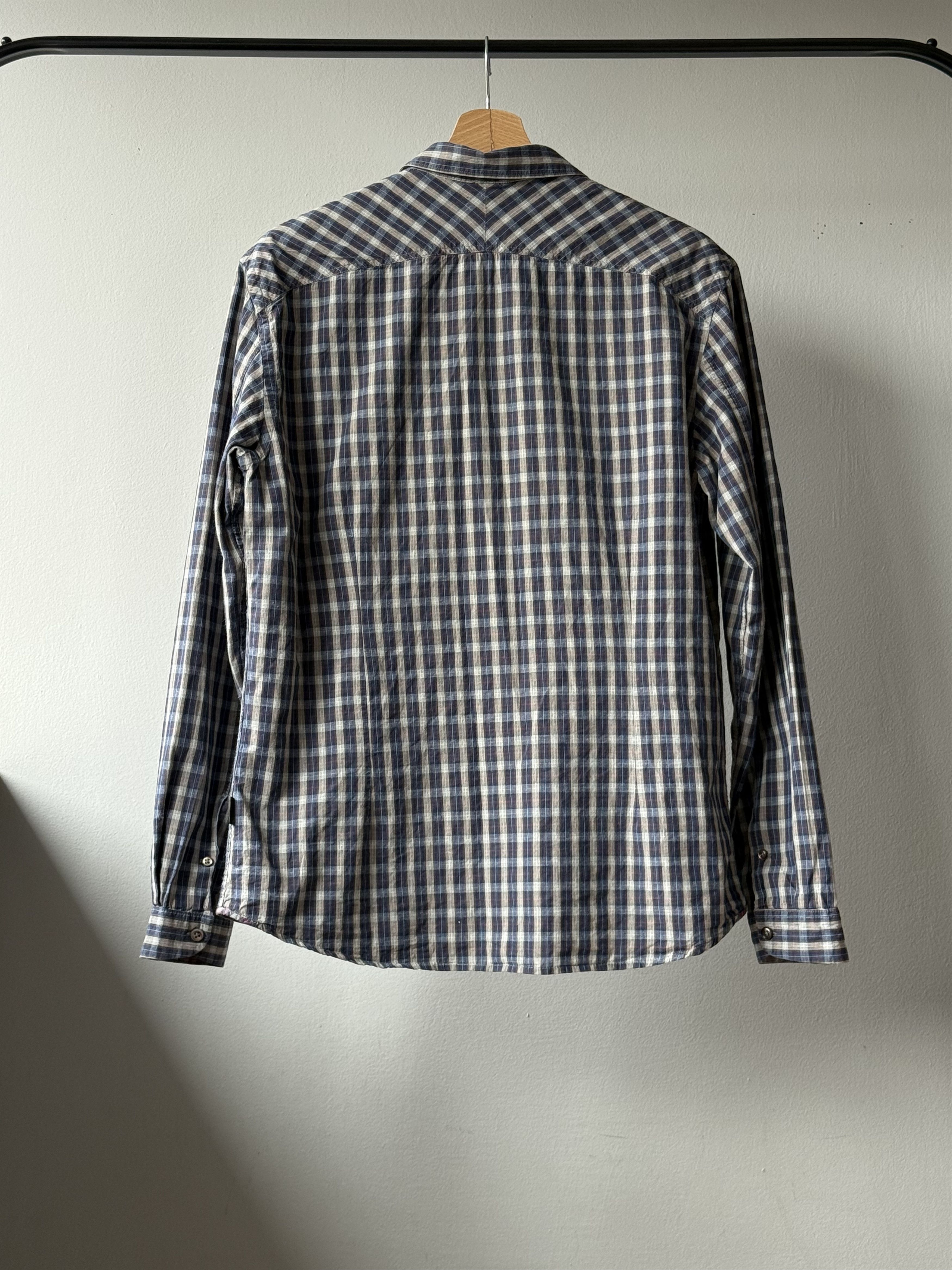 Paul Smith Paul Smith Jeans Plaid Tailored Fit Cotton Long Sleeve Shirt Size US L / EU 52-54 / 3 - 2 Thumbnail