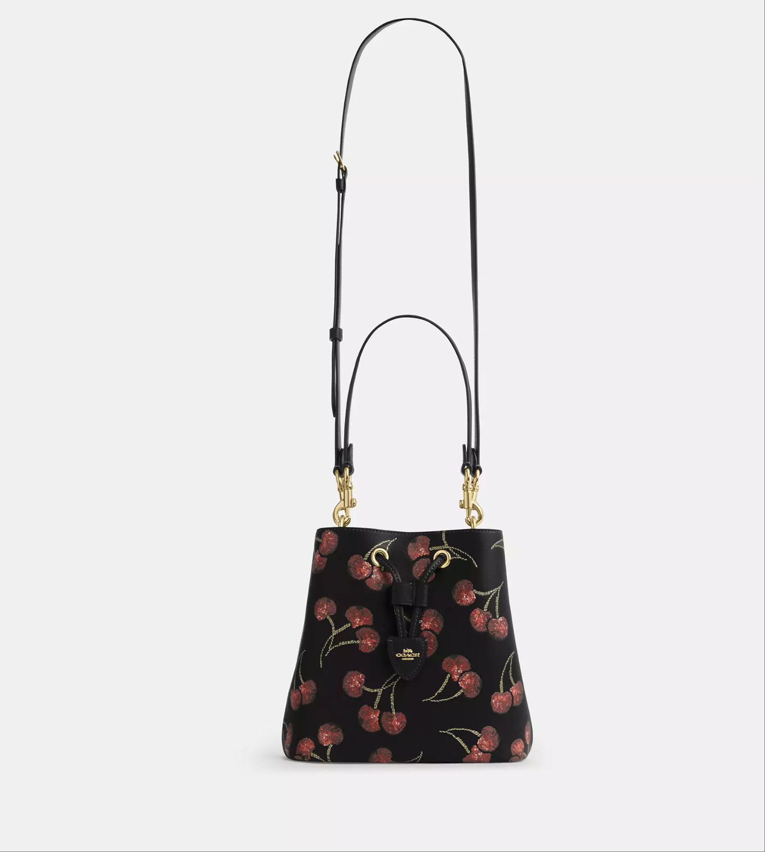 Coach Nwt Coach Rowan Bucket Bag With Cherry Print CCZ17 🍒 Size ONE SIZE - 13 Thumbnail