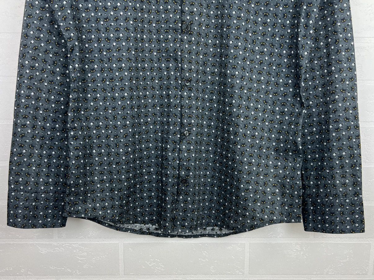 Fendi FENDI ROMA Shirt Button Up Monogram Monster Cat Eyes Pattern Size US S / EU 44-46 / 1 - 8 Thumbnail