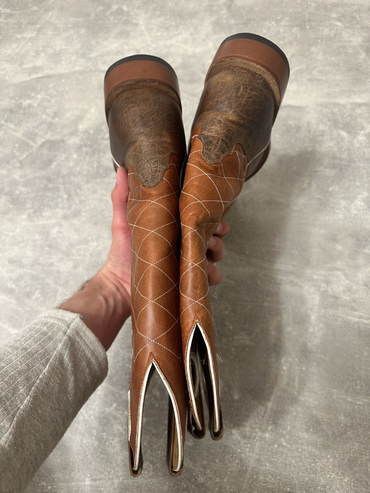 Vintage Vintage Cowboy Boots Western shoes Size US 10.5 / EU 43-44 - 15 Thumbnail