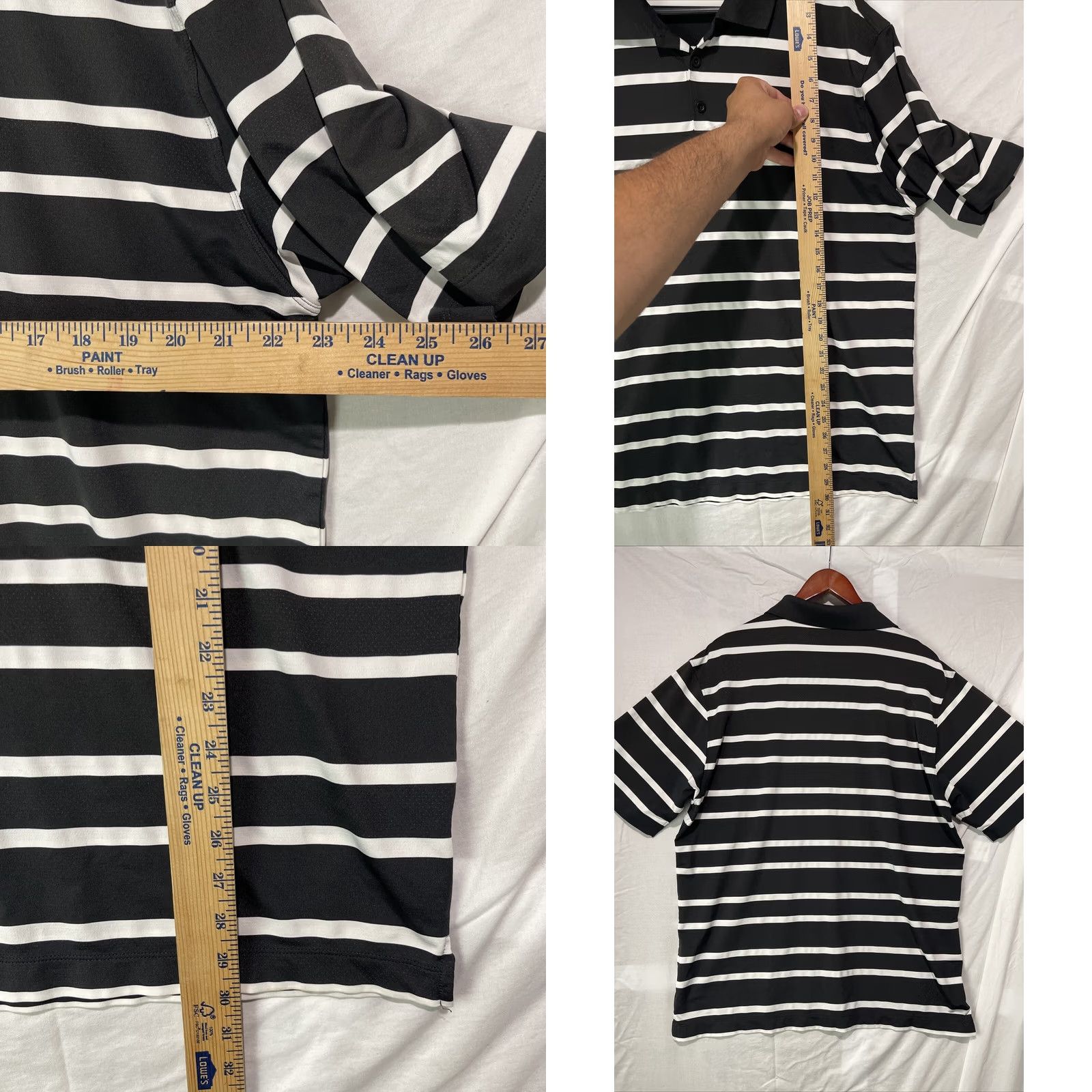 Nike Nike Golf Shirt Polo Mens XL Dri Fit Black Striped Button Size US XL / EU 56 / 4 - 8 Thumbnail