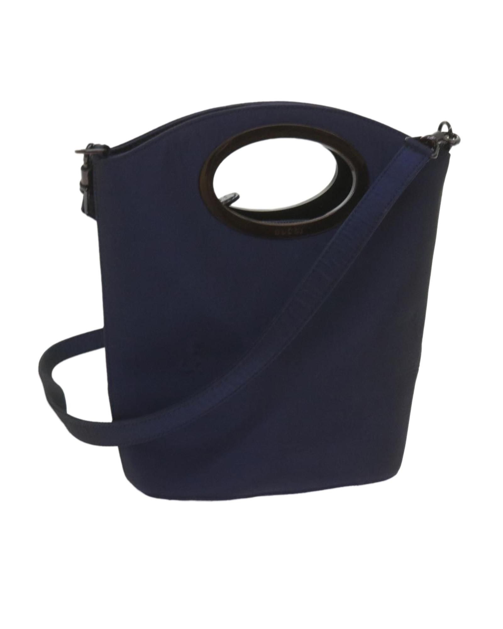 image of Gucci Navy Synthetic Shoulder Bag, Women's