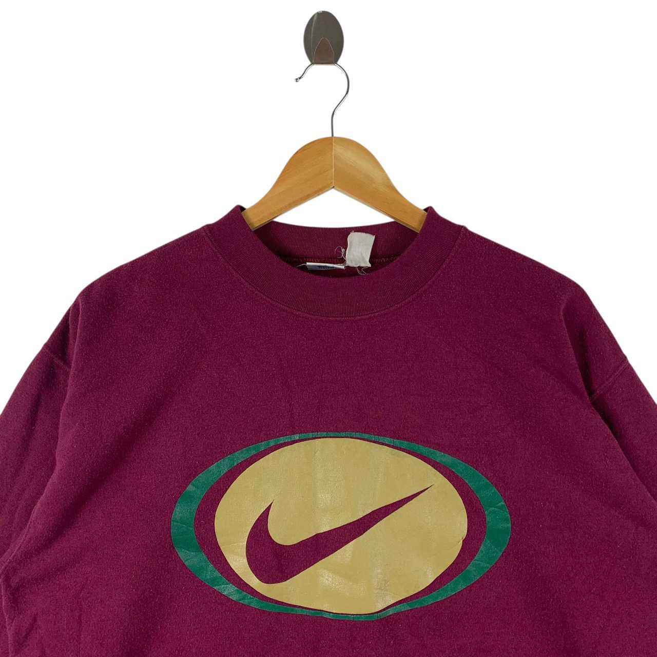 Nike × Vintage Vintage NIKE big swoosh sweatshirt Size US L / EU 52-54 / 3 - 2 Thumbnail