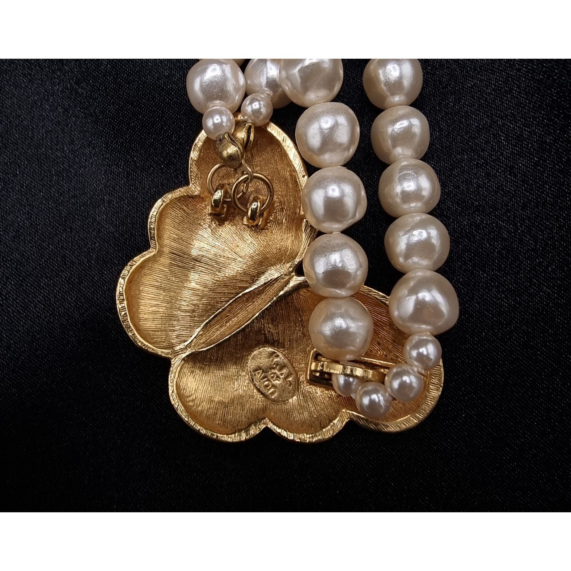 Vintage Vintage 1980s KJL For Avon Double-Strand Faux Pearl Necklace Size ONE SIZE - 6 Thumbnail