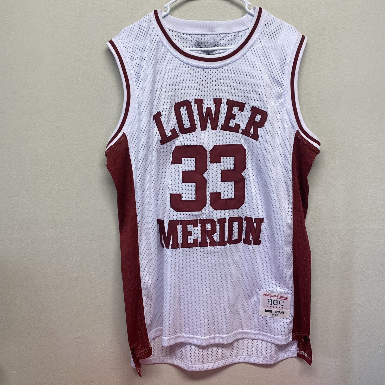 NWT Kobe Bryant Lower Merion High School Jersey Headgear 2XL