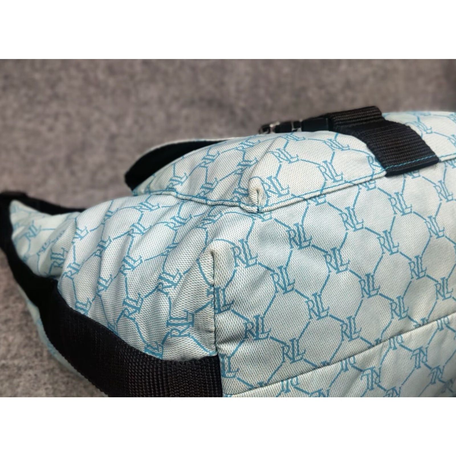 Ralph Lauren VINTAGE Lauren Ralph Lauren Hobo Handbag Monogram blue City Designer Women's Medium Bag Size ONE SIZE - 6 Thumbnail