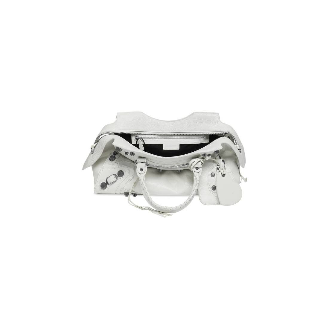 Balenciaga o1mt1gz0125 Size: OS / Neo Cagole City Handbag in White Size ONE SIZE - 4 Thumbnail