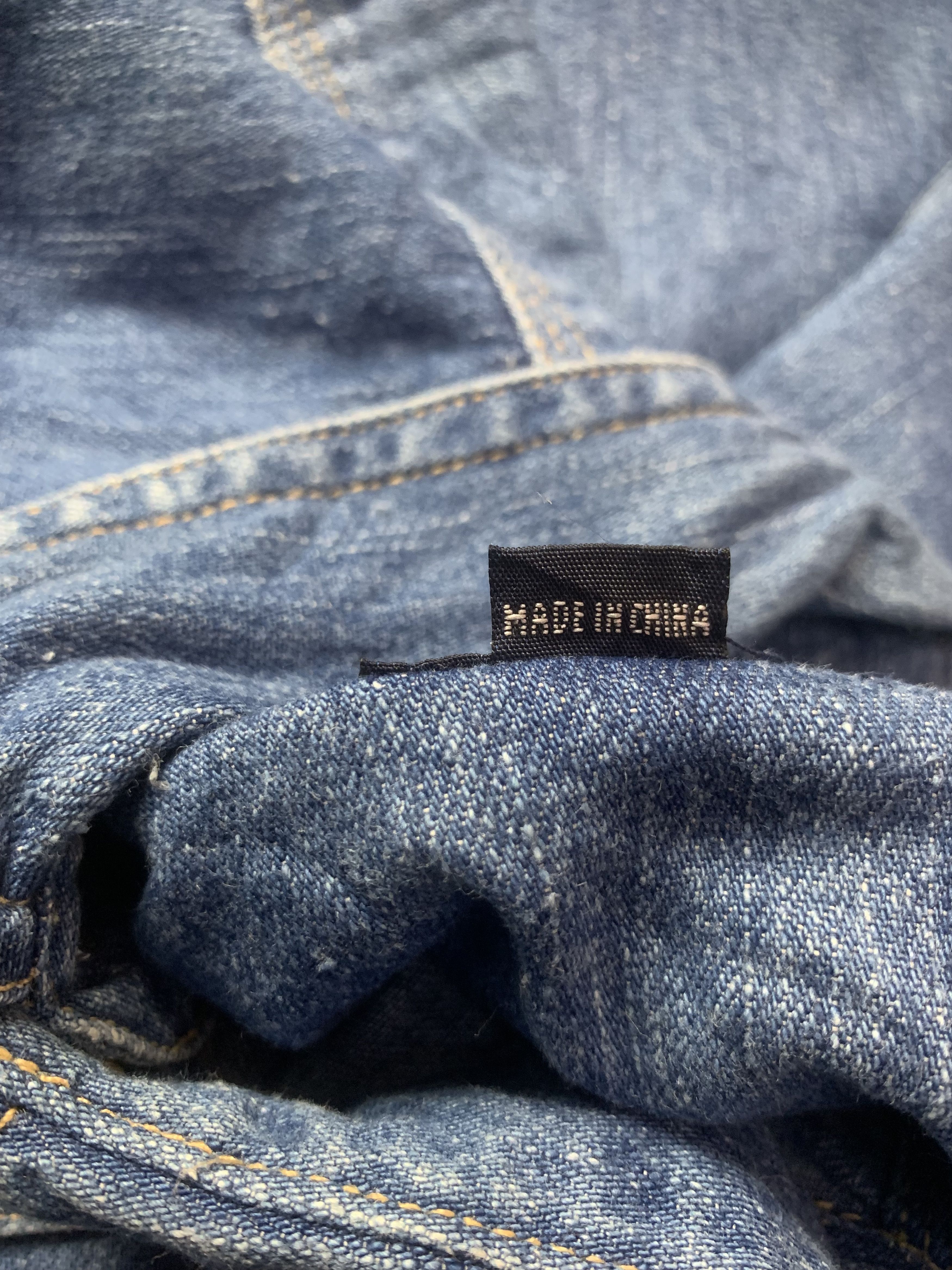 Japanese Brand × Vintage Rare Design Pract Studio Satisfaction Soft Denim Shirts Size US M / EU 48-50 / 2 - 8 Thumbnail