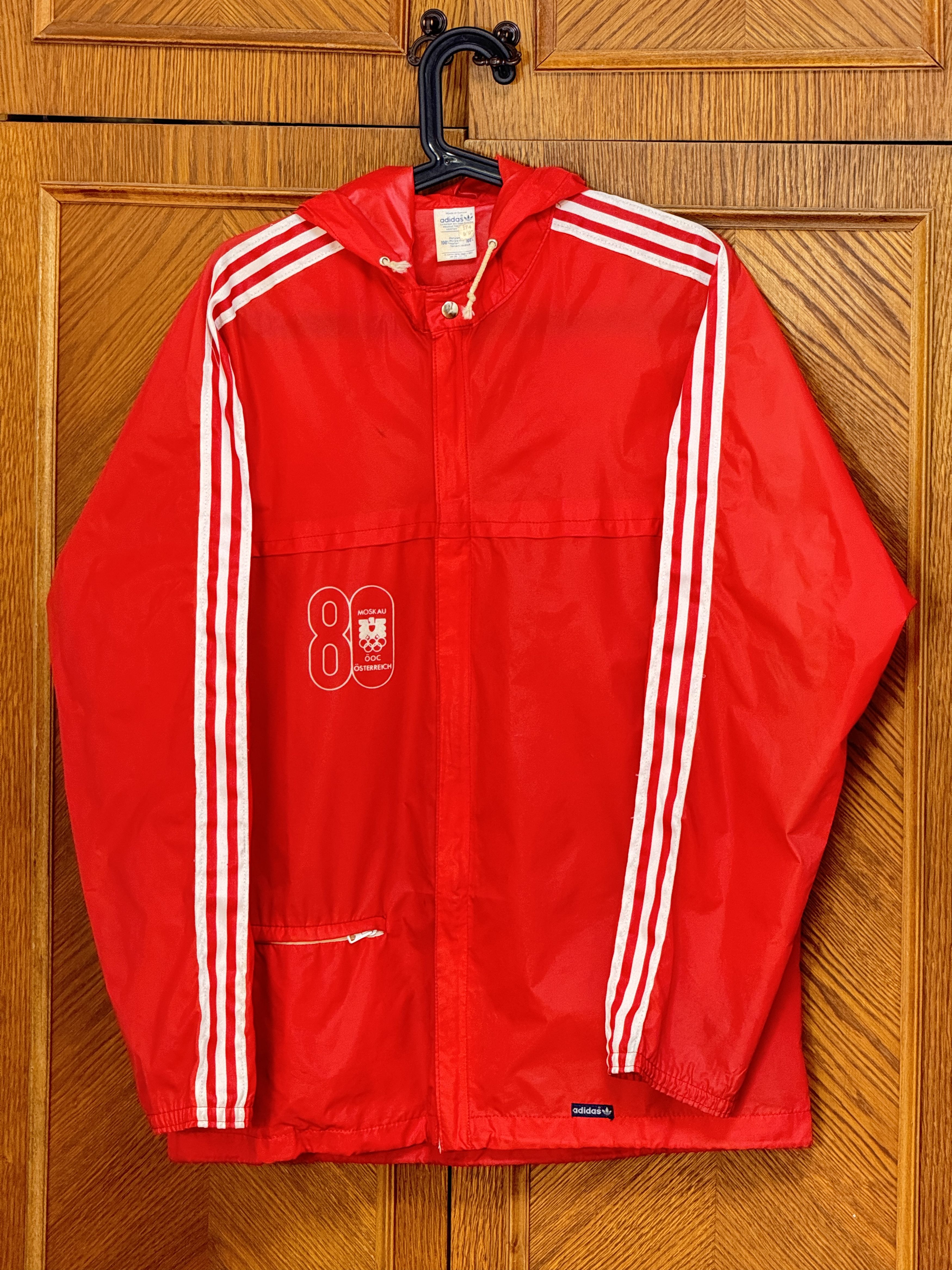 Adidas Adidas Nylon Jacket Austria Team Moscow 1980 Summer Olympics Size US M / EU 48-50 / 2 - 10 Thumbnail