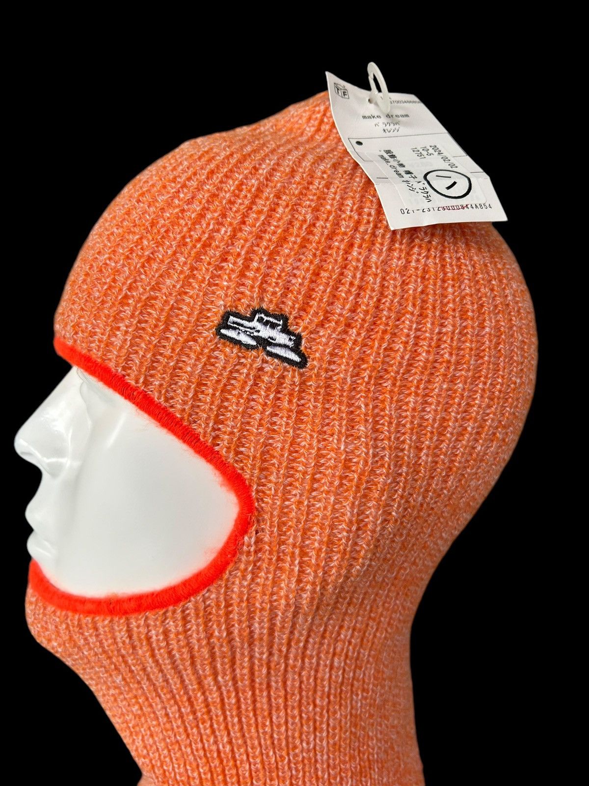 Japanese Brand × Kapital × Vintage Balaclava Masked Japanese Brand knitt Orange Rare🎌☠️ Size ONE SIZE - 6 Thumbnail