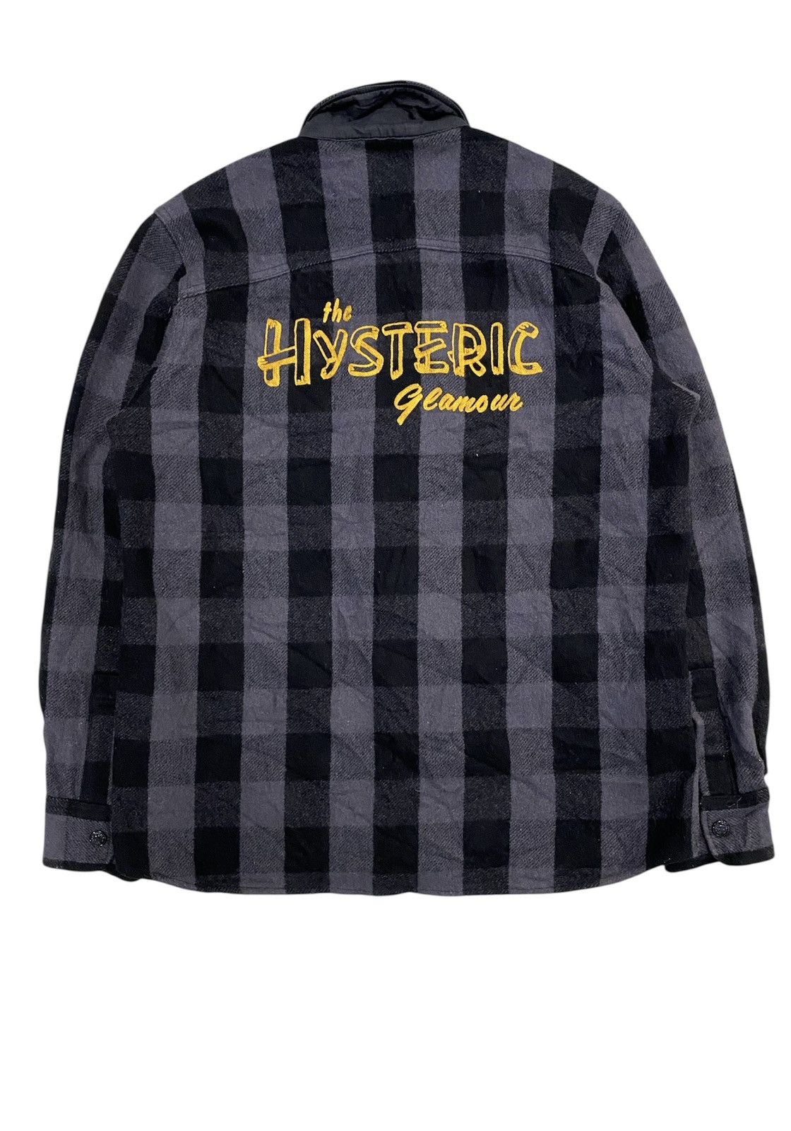 Hysteric Glamour 1990s Wool Checked Chain Stitch logo Size US M / EU 48-50 / 2 - 1 Thumbnail