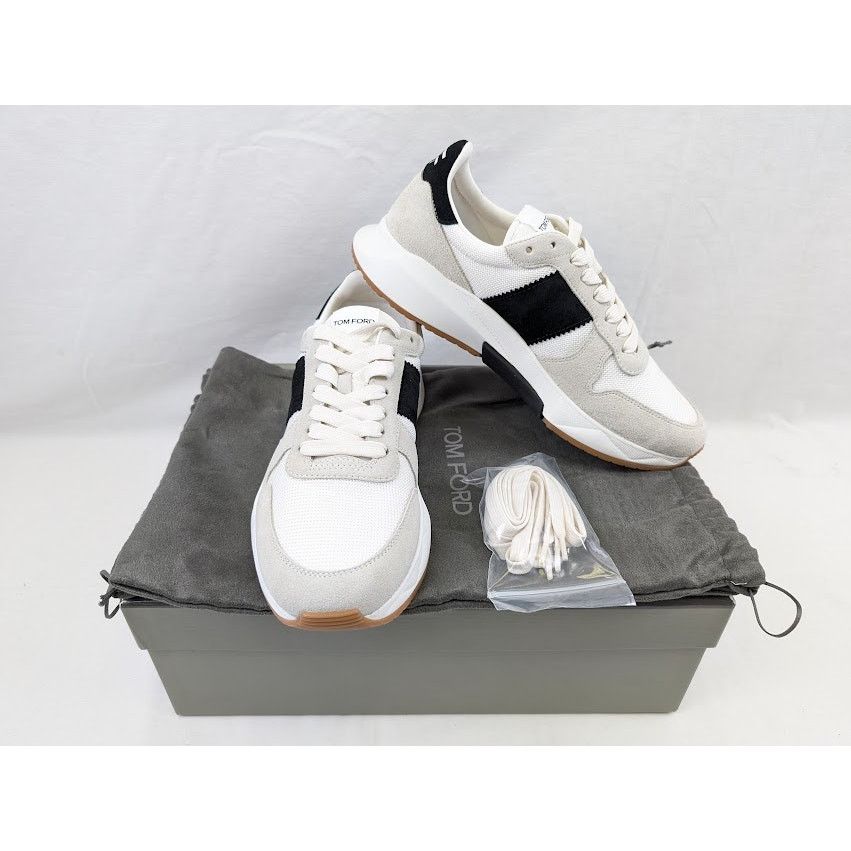 Tom Ford o1rshd1 Low-Top Sneakers in White/Black Size US 9 / EU 42 - 21 Thumbnail