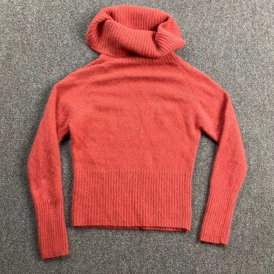 Other Tangents Sweater Women's Large Cowl Neck Angora Lambswool Size L / US 10 / IT 46 - 4 Thumbnail