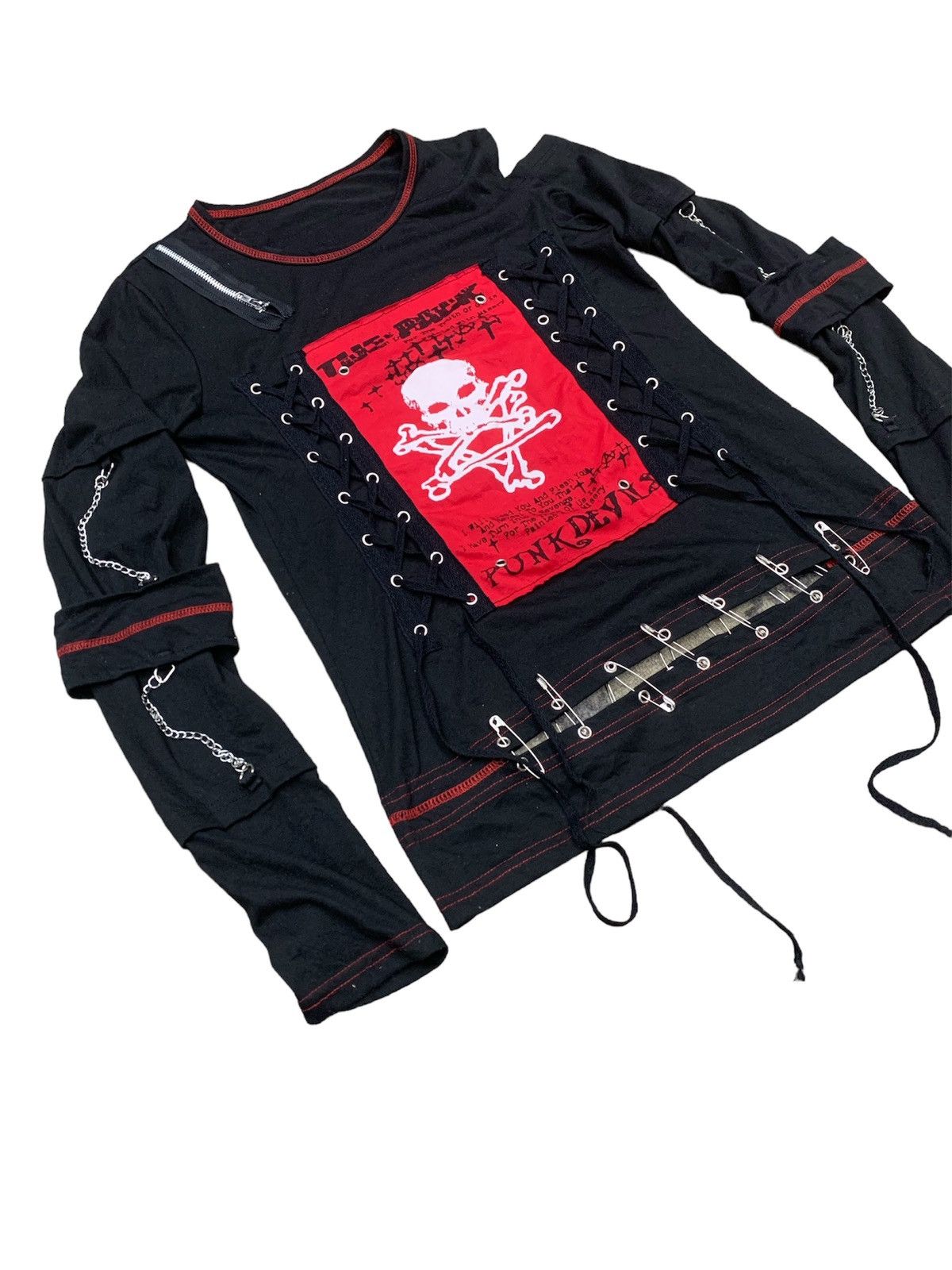 14th Addiction × Japanese Brand × Le Grande Bleu (L.G.B.) PUNK DEVILS CROSS SKULLS BONDAGE STYLE BY additrap Size US M / EU 48-50 / 2 - 3 Thumbnail