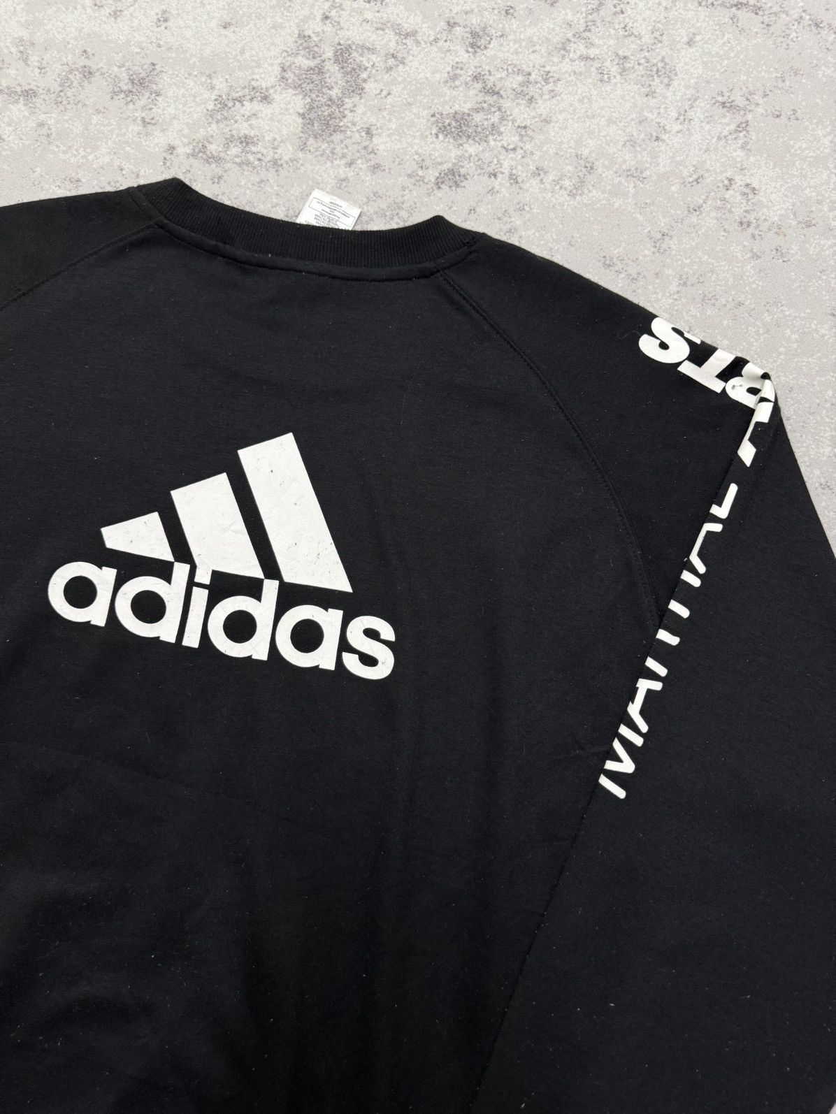 Adidas ADIDAS MARTIAL ARTS BACKHIT LOGO SWEATSHIRT Size US L / EU 52-54 / 3 - 11 Thumbnail
