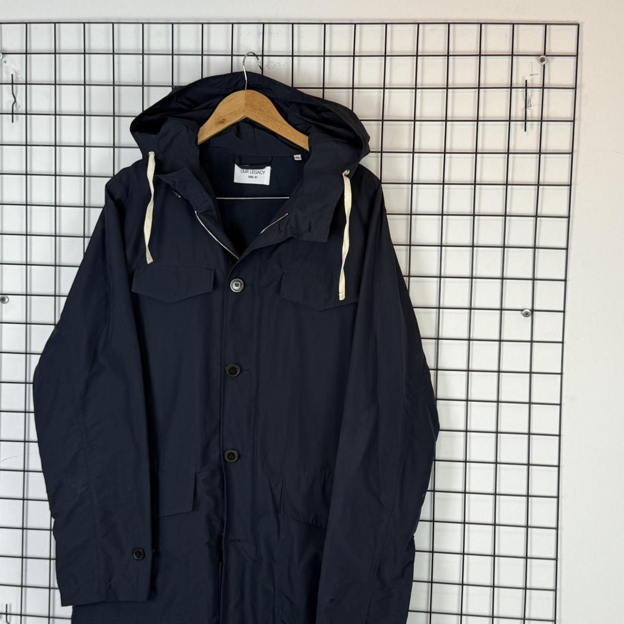 Our Legacy Our Legacy Corduroy Coat Navy Hooded Size US L / EU 52-54 / 3 - 5 Thumbnail