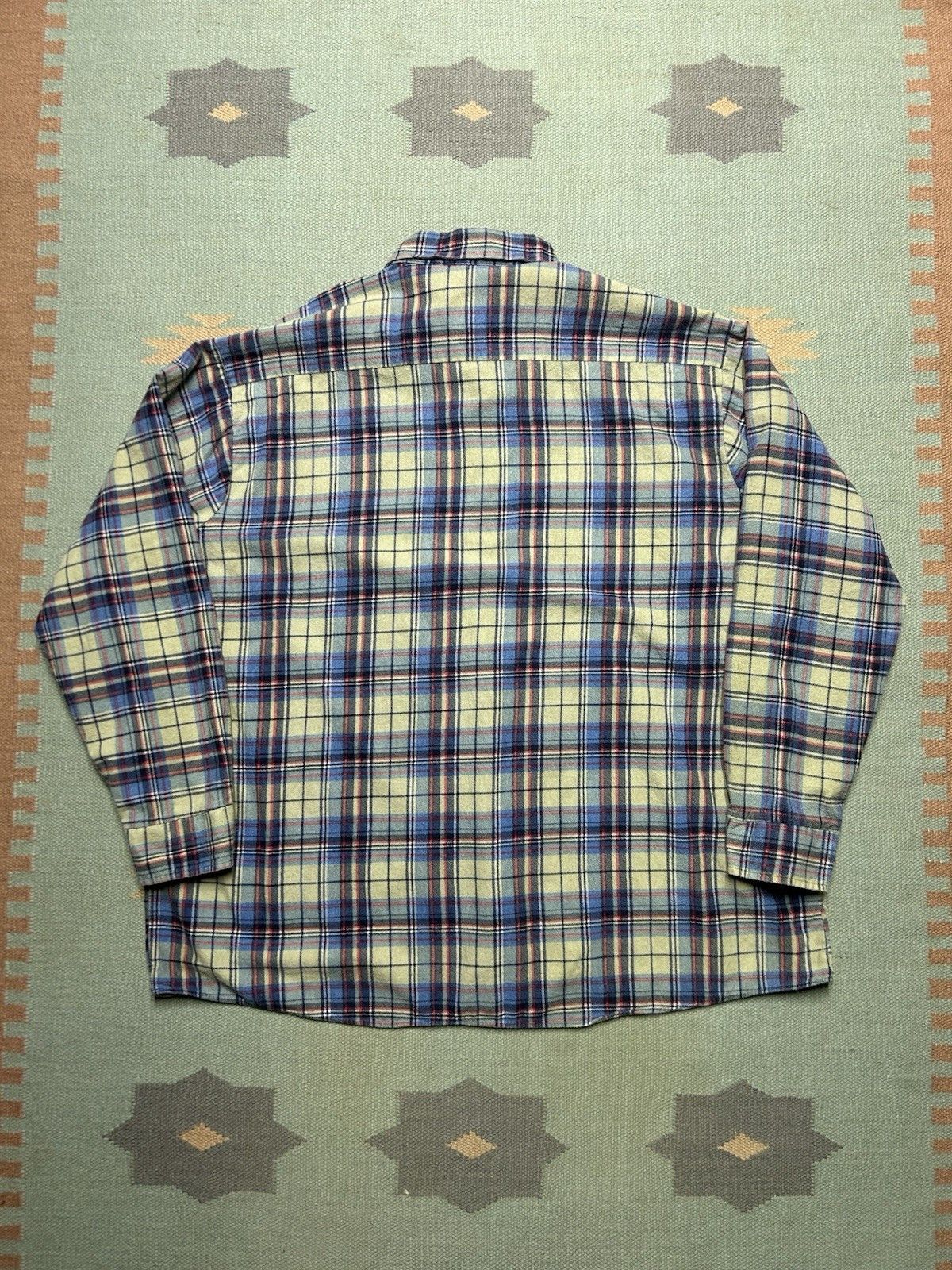 Vintage Vintage 90s printed flannel shirt brushed cotton plaid 3XL Size US XXL / EU 58 / 5 - 5 Thumbnail