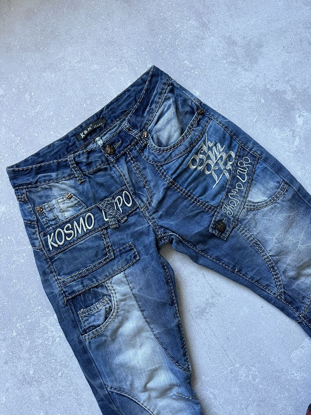 Japanese Brand × Vintage Jeans Kosmo-Lupo Y2K Japanese Style size 29 Vintage Crazy Size US 29 - 5 Thumbnail