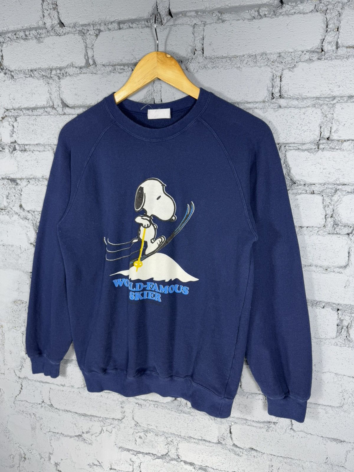 Anime Vintage Snoopy World Famous Skier Navy Size US M / EU 48-50 / 2 - 3 Thumbnail