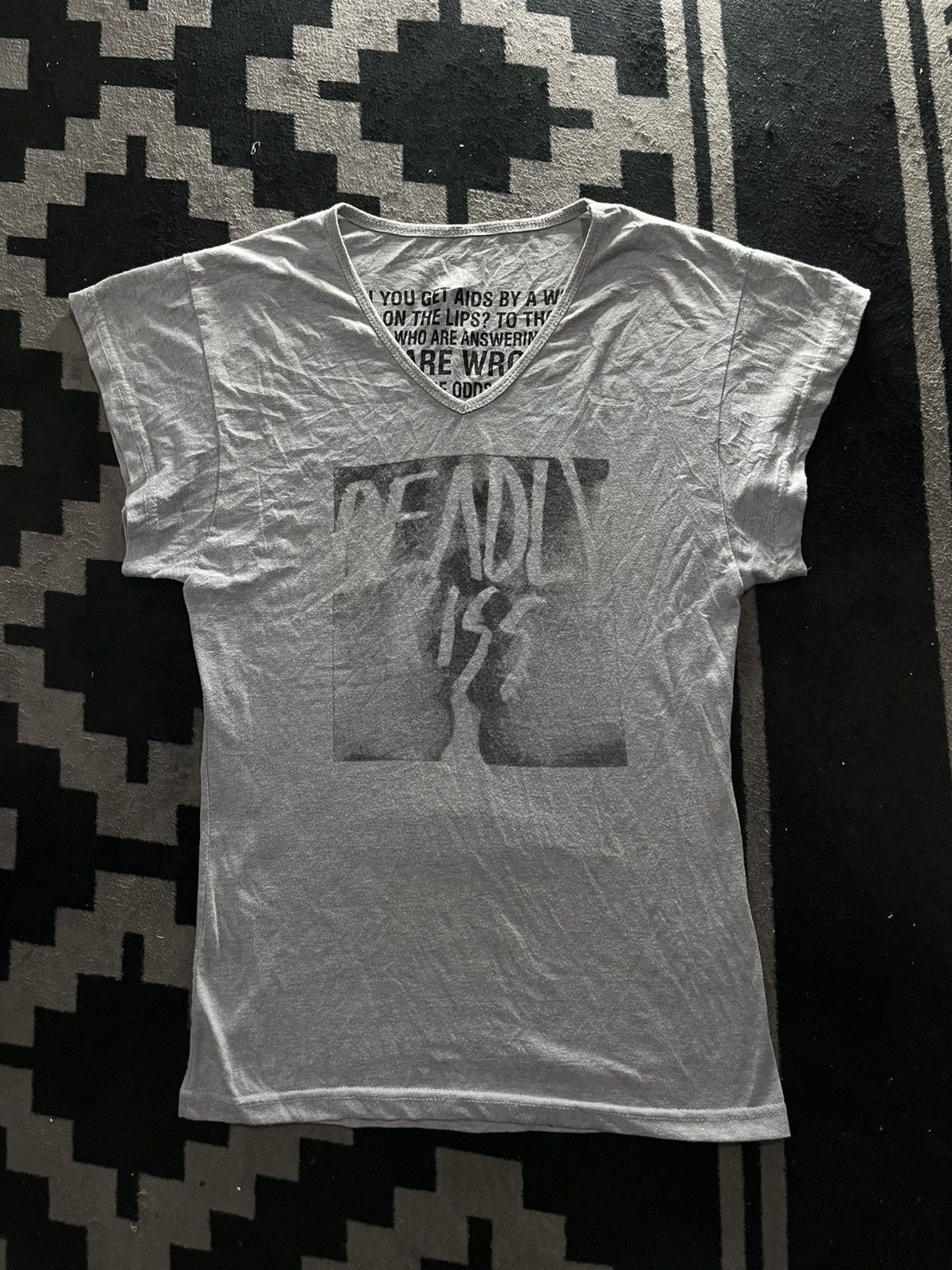 Hysteric Glamour Japanese deadly kiss aids poem tshirt mm6 style Size US M / EU 48-50 / 2 - 1 Thumbnail