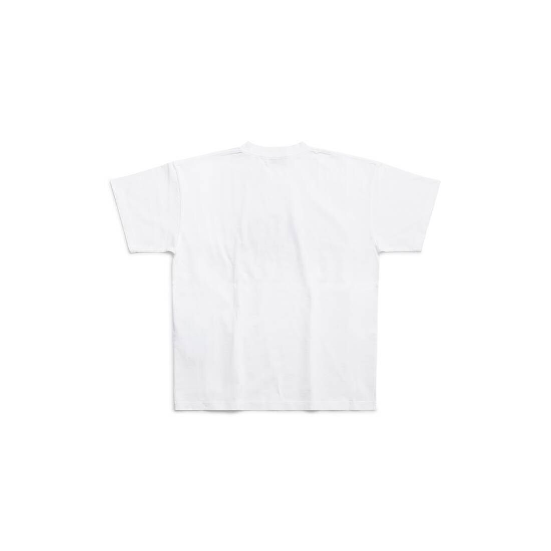 Balenciaga o1mt1gz0724 Cities Paris T-Shirt Medium Fit in White Size S / US 4 / IT 40 - 6 Thumbnail