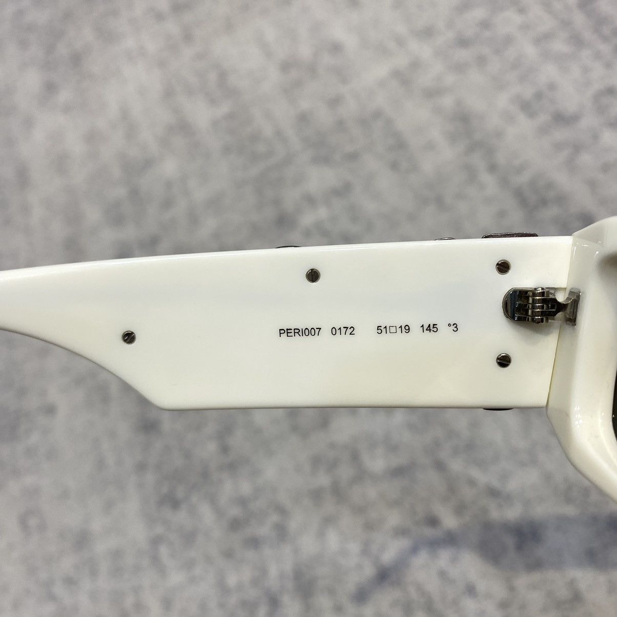 Palm Angels PALM ANGELS PERI007S22PLA0010172 Sunglasses WHITE Size ONE SIZE - 9 Thumbnail