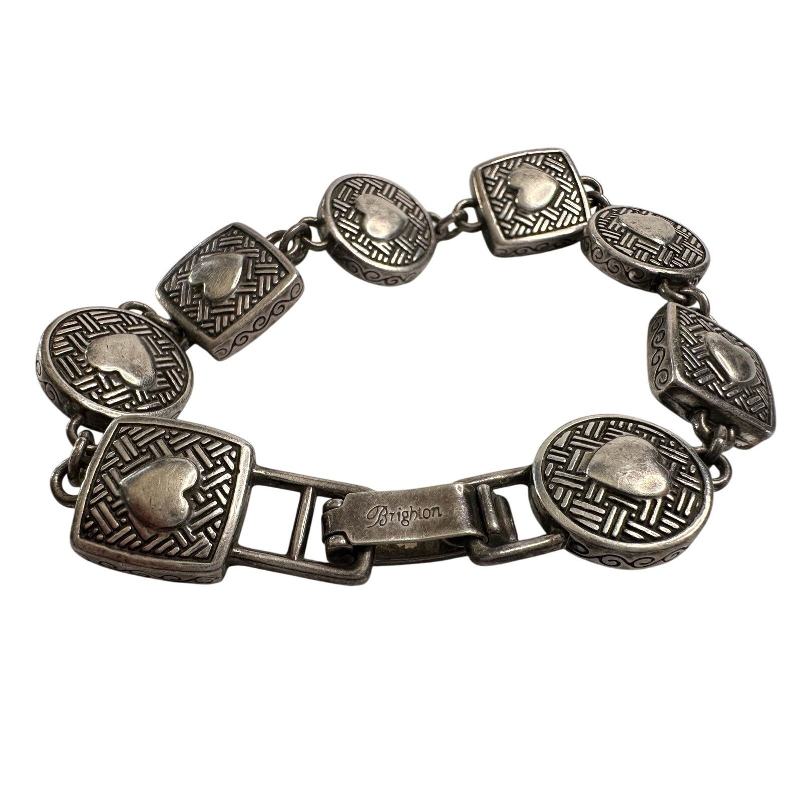 Brighton Brighton Heiress Crystal Link Bracelet, Hearts on Back Side Size ONE SIZE - 2 Thumbnail