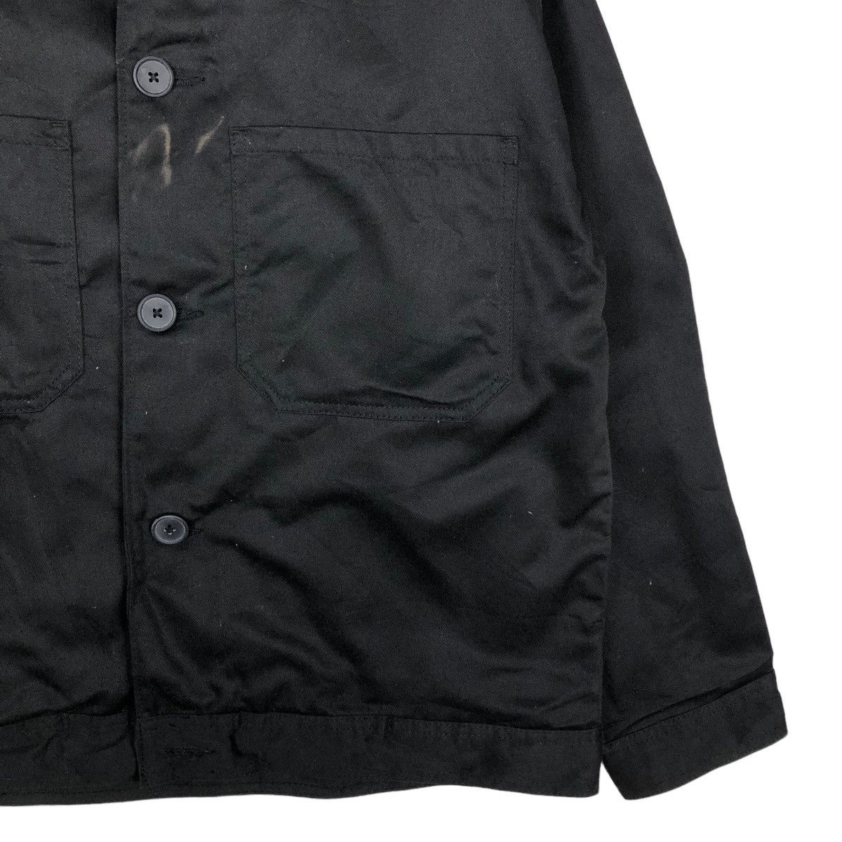 Japanese Brand 🔥Rich Black Vintage Chore Jacket Gu Japan Issey Miyake Size US L / EU 52-54 / 3 - 5 Thumbnail