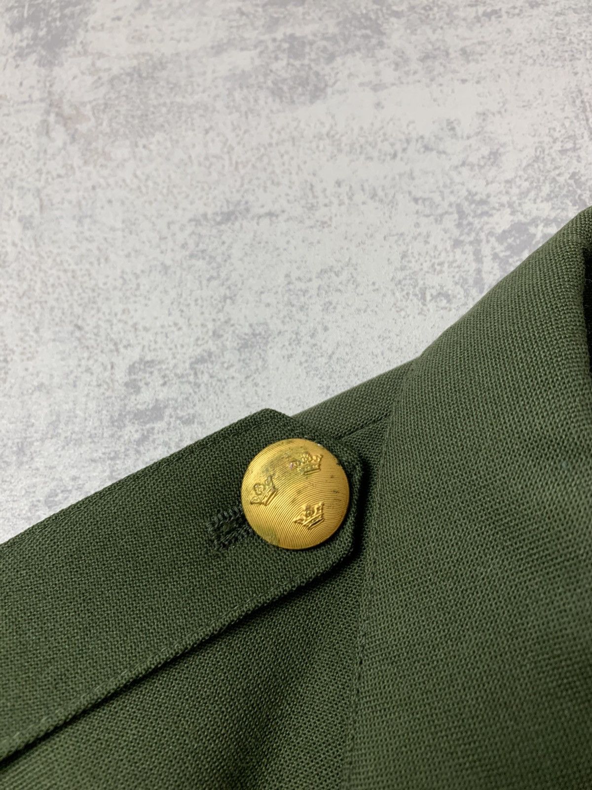 Vintage 80s Cropped Swedish Army Jacket Boxy Vintage Y2K Size US M / EU 48-50 / 2 - 5 Thumbnail