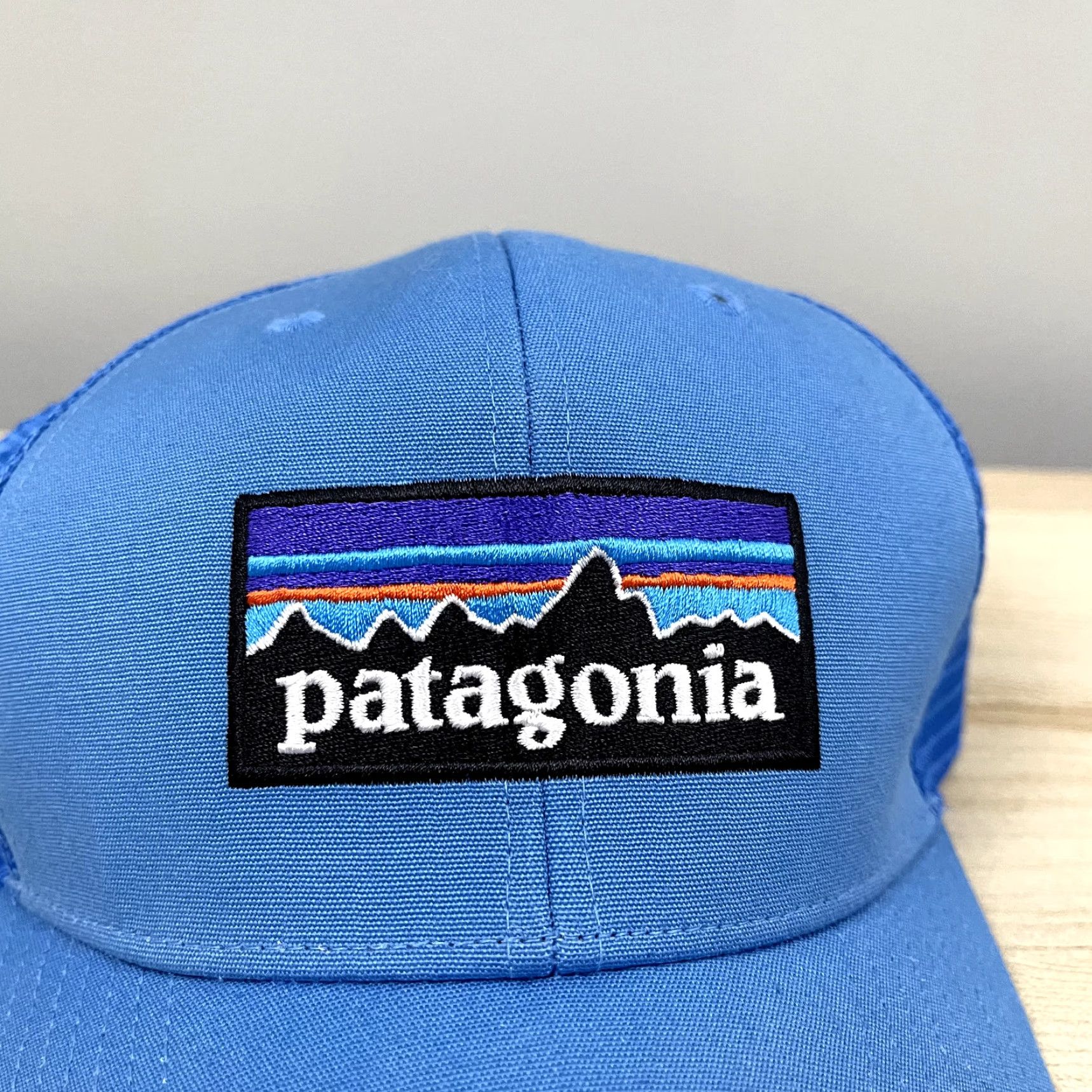 Patagonia PATAGONIA Hat Unisex OSFA Blue Fishing Hiking Embroidered Box Logo Snapback Size ONE SIZE - 3 Thumbnail