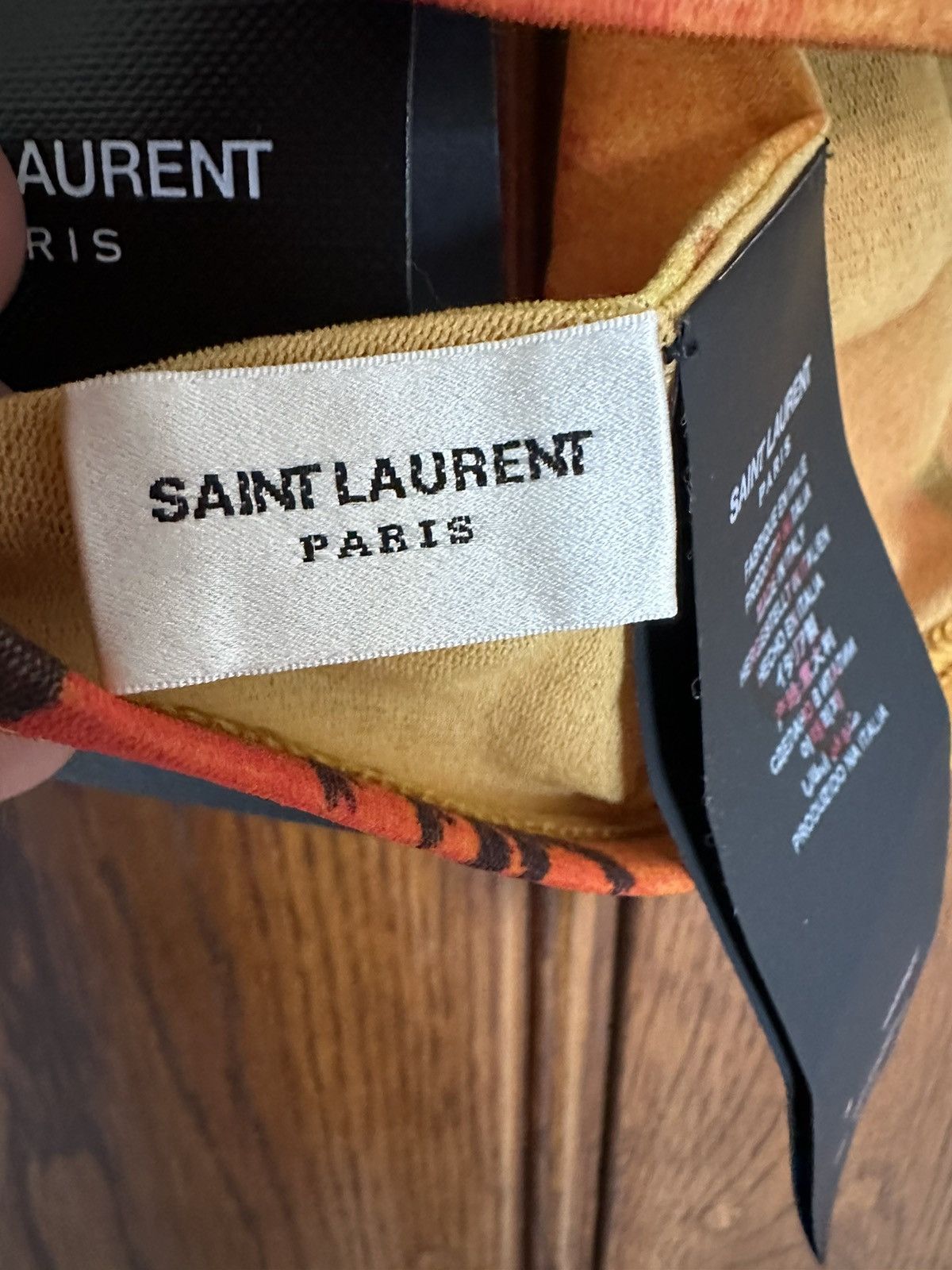 Saint Laurent Paris $590 Saint Laurent palm tree bra brassiere top S Size ONE SIZE - 9 Thumbnail