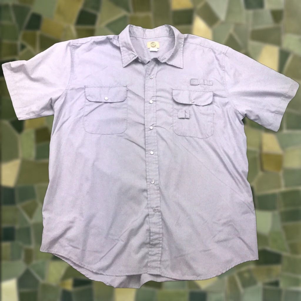 Haband Haband Travelers Shirt Mens Extra Large Grey Safari Fishing Outdoors Pearl Snap Shirt Mens XL Grey Haband Safari Waldes? Size US XL / EU 56 / 4 - 1 Thumbnail