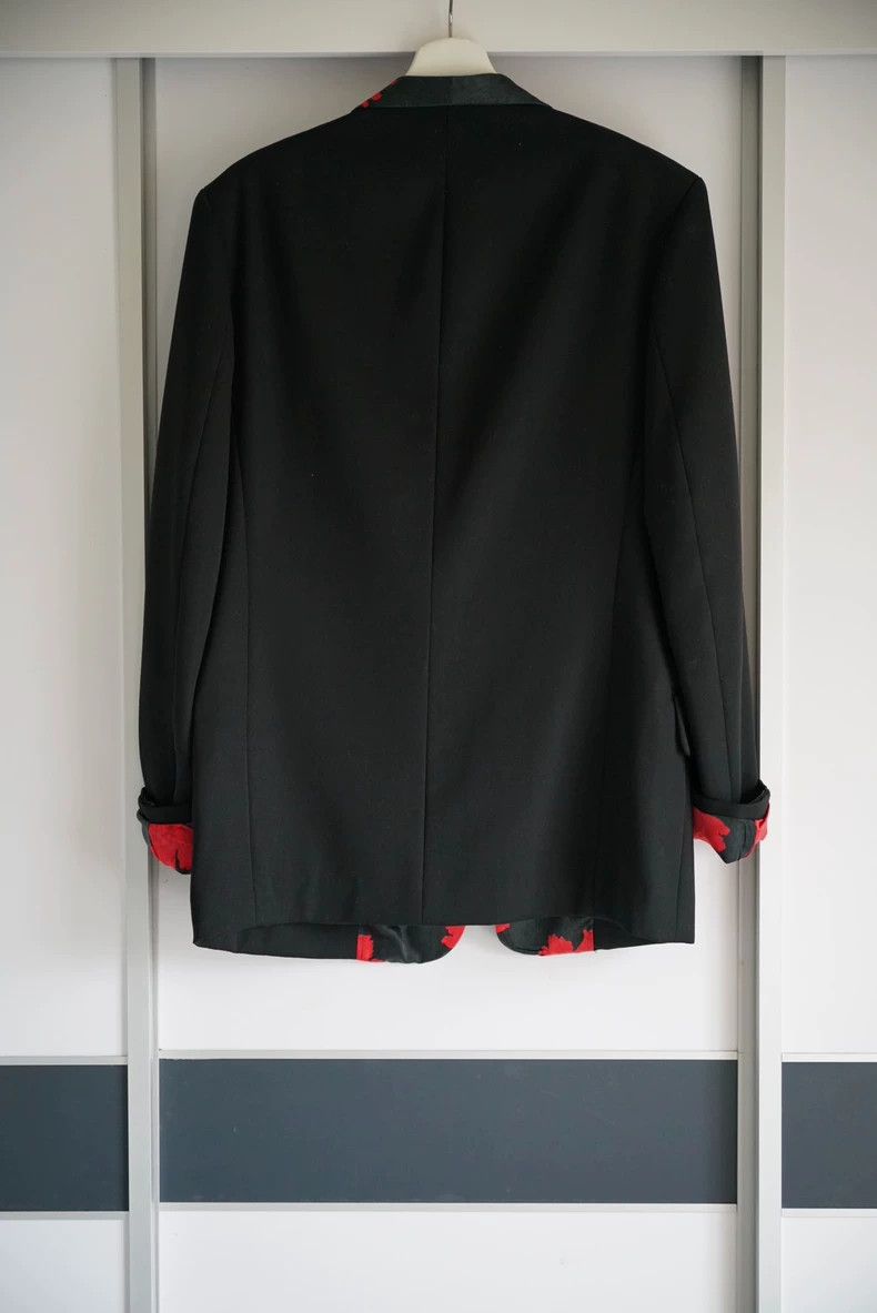 Yohji Yamamoto Yohji Yamamoto size 3 05aw peony flower silk collar suit 25 Size 38R - 3 Thumbnail