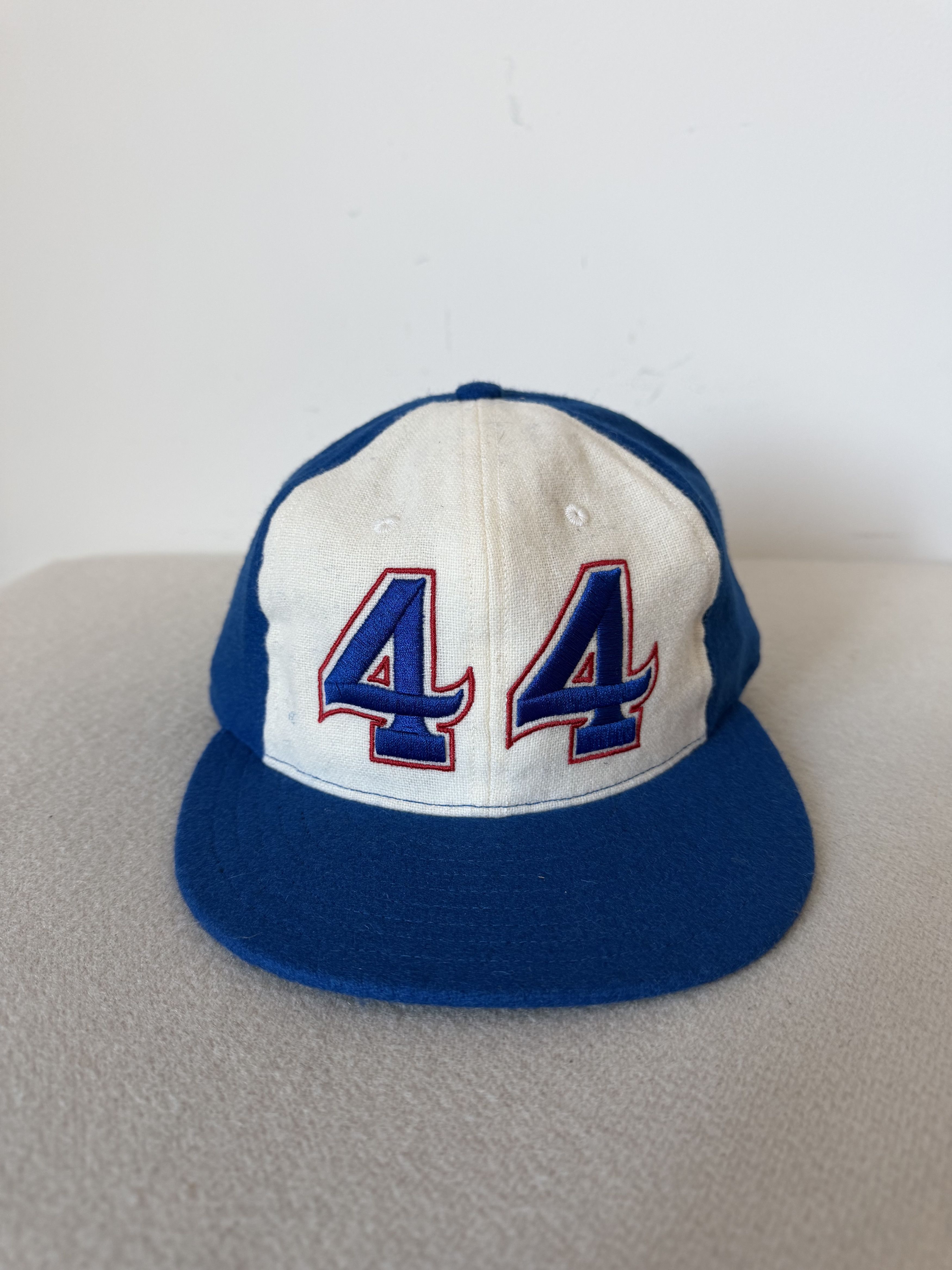 Ebbets Field Flannels 7 1/2 Ebbets Field Flannels Hank Aaron 44 Fitted Hat Size ONE SIZE - 1 Thumbnail