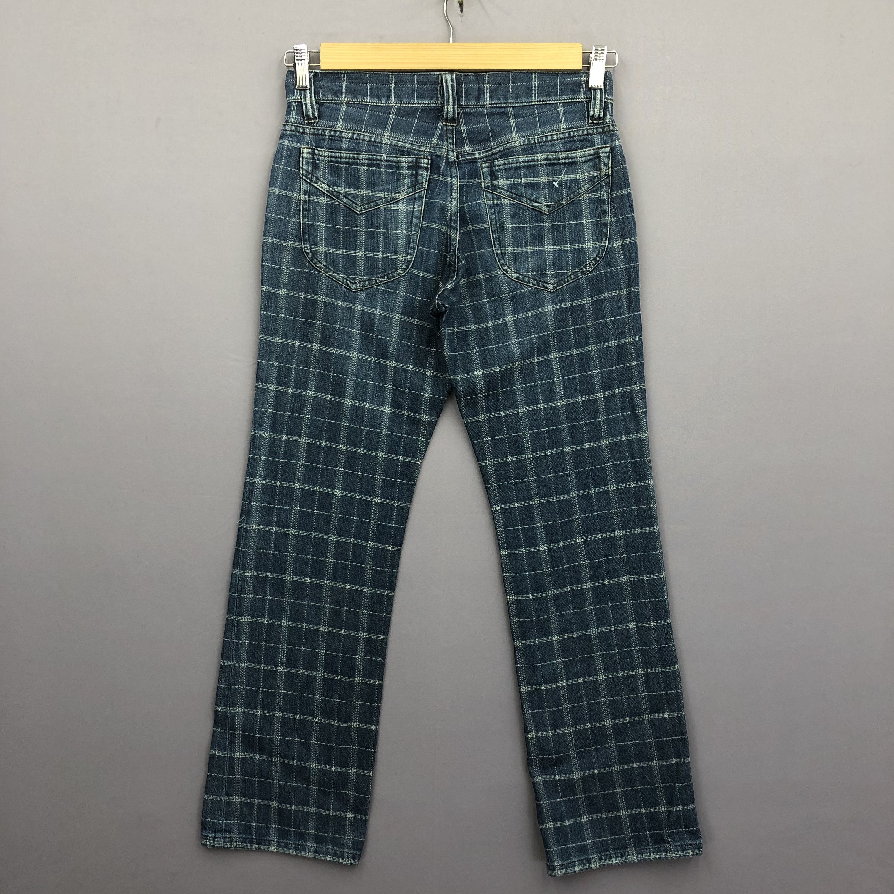 Matsuda Vintage Nicole Club Checkered Jeans Japanese Tartan Denim Size US 28 / EU 44 - 2 Thumbnail