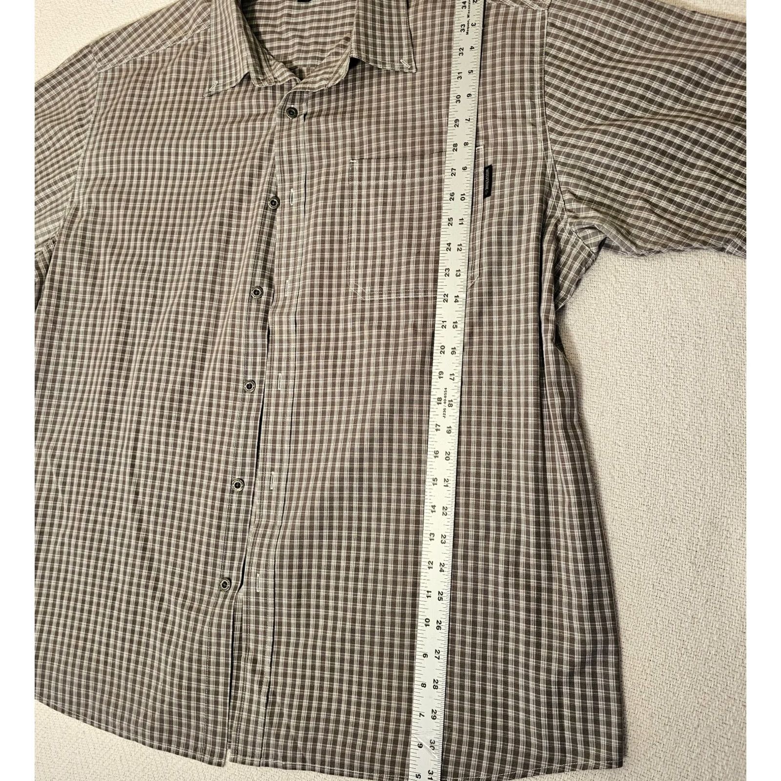 Vintage Wolverine Button-Up Shirt Men's 2XL Gray Plaid Short Sleeve Work Casual Pocket Size US XXL / EU 58 / 5 - 5 Thumbnail