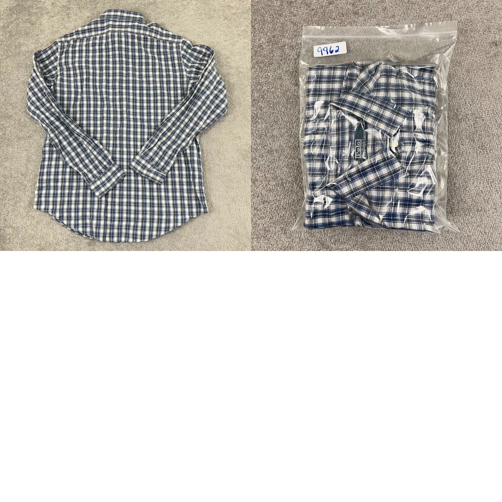 Ralph Lauren VINTAGE Ralph Lauren Shirt Mens Large Blue Plaid Linen Blend Button Up Preppy Old Money Size US L / EU 52-54 / 3 - 8 Thumbnail