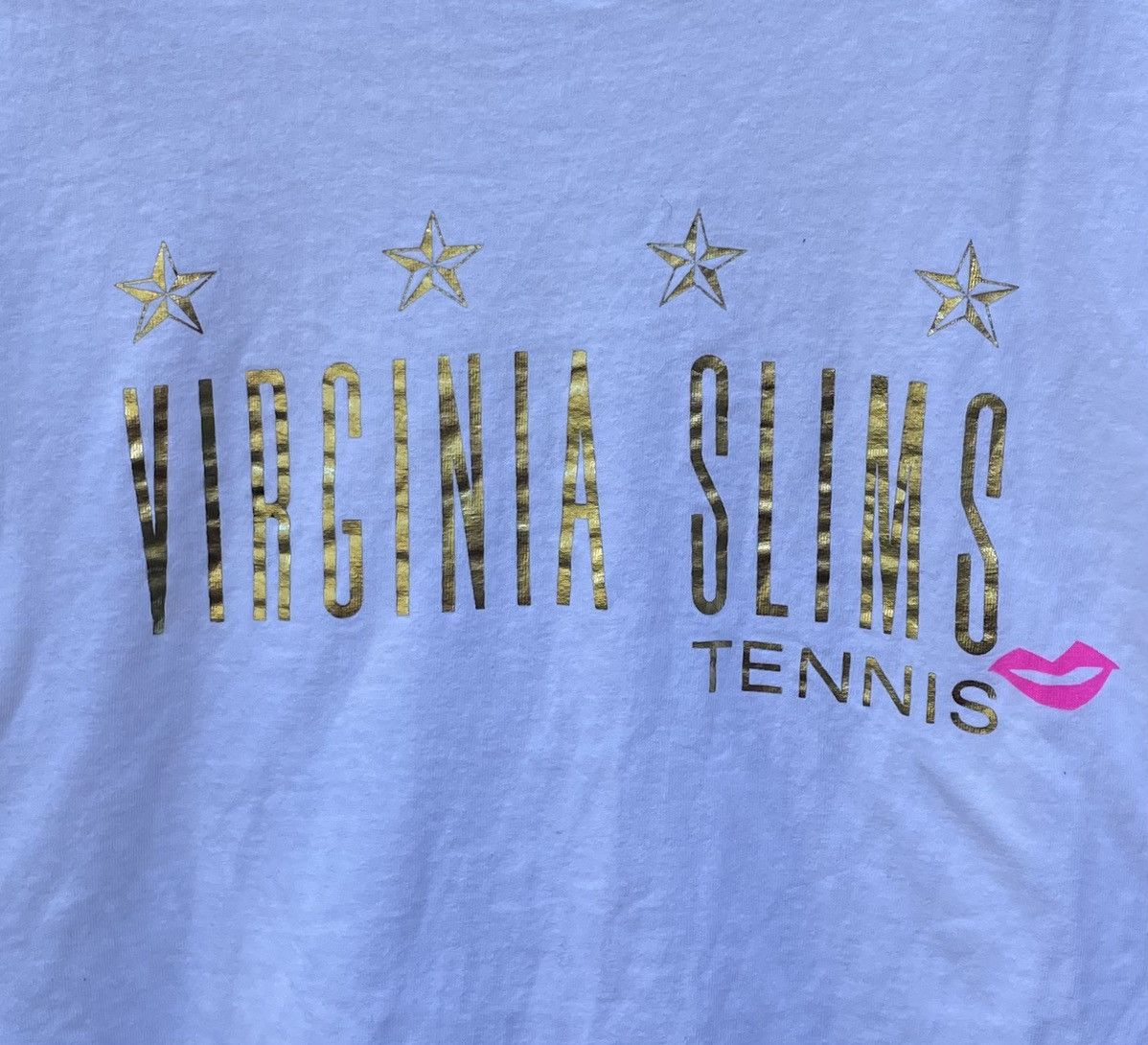Fruit Of The Loom 90s Fruit Of The Loom Virginia Slims Tennis S/S T Shirt Size US L / EU 52-54 / 3 - 5 Thumbnail